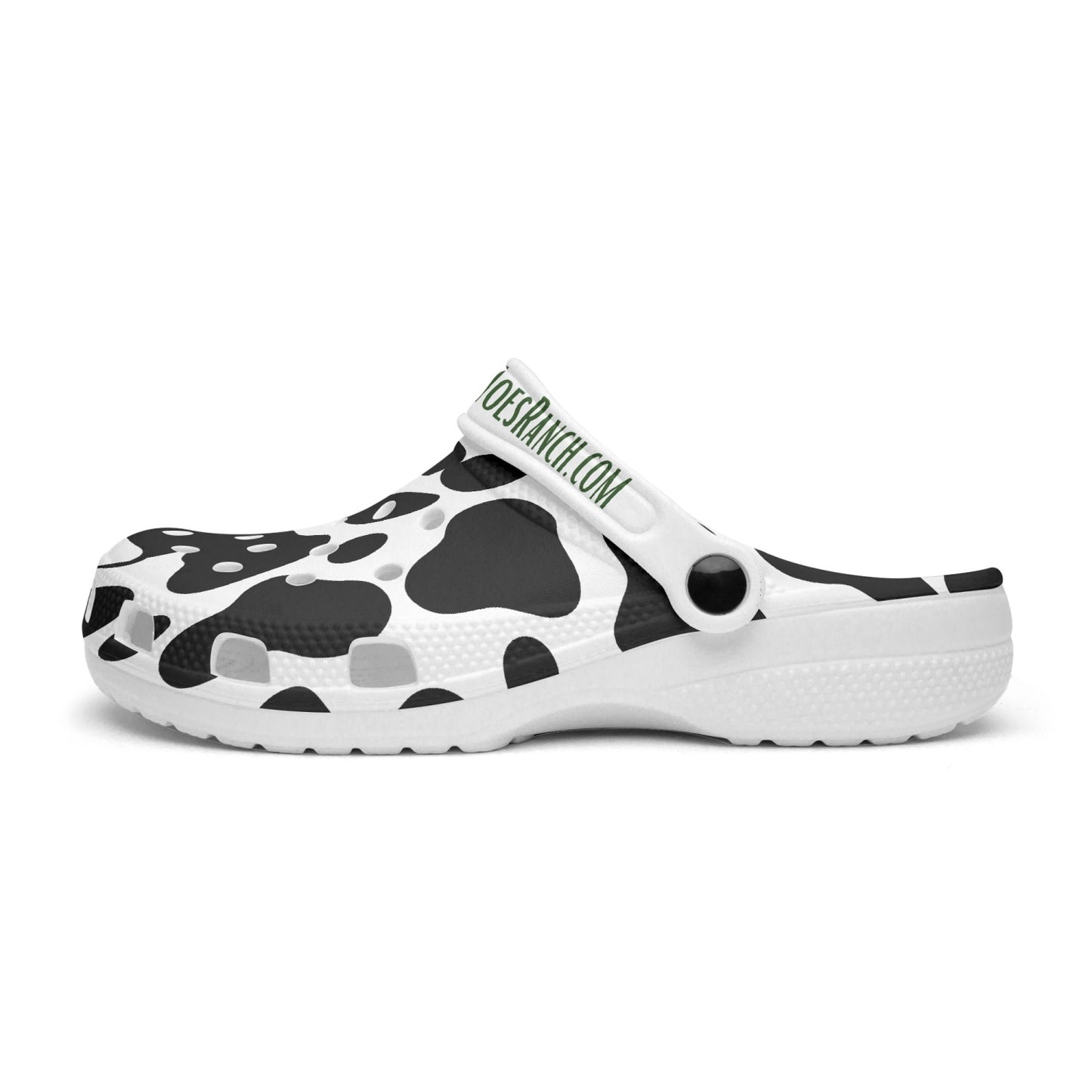 Cow Print Hoeing Ain't Easy Clogs