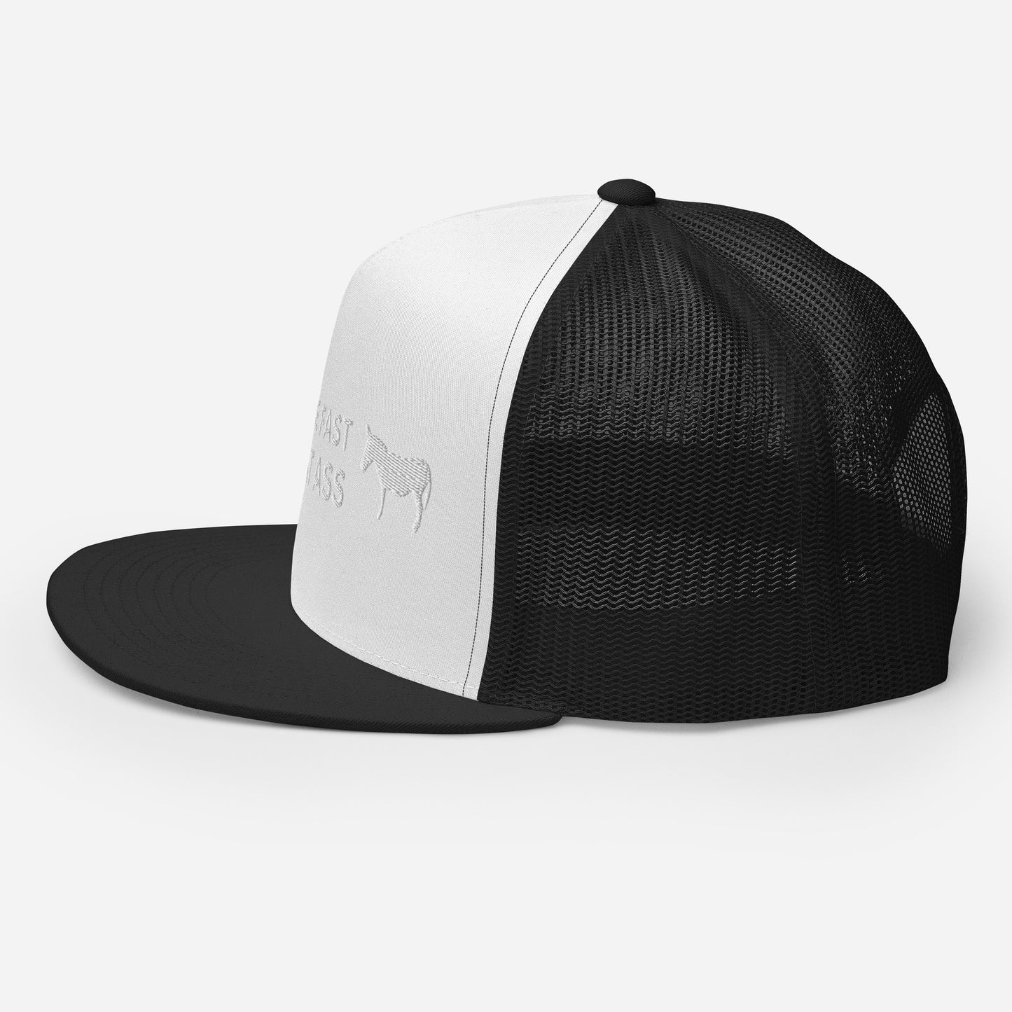 Funny Farming Trucker Cap Hat Live Fast Eat Ass Donkey