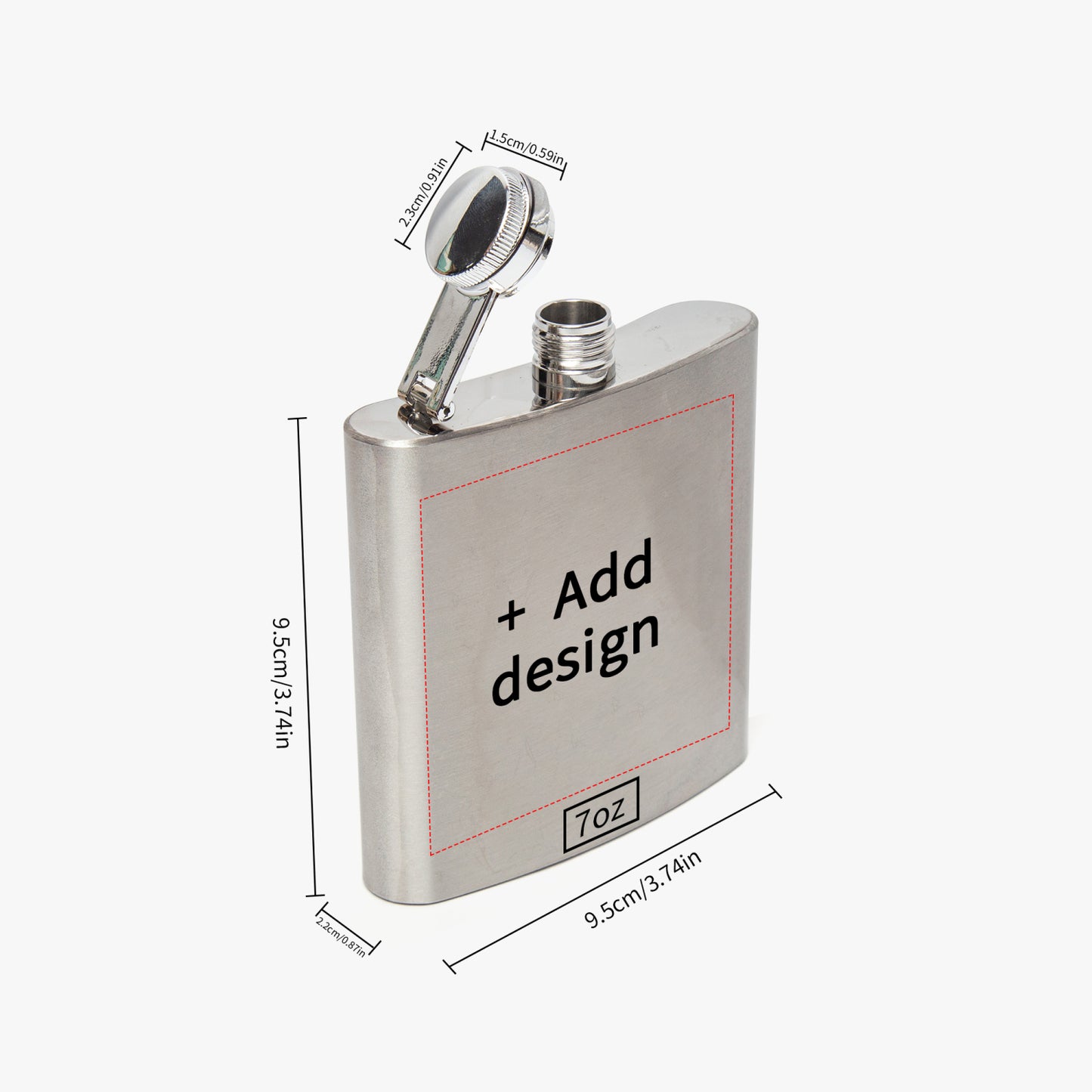 Goats and Hoes Ranch 6oz Stainless Steel Hip Flask