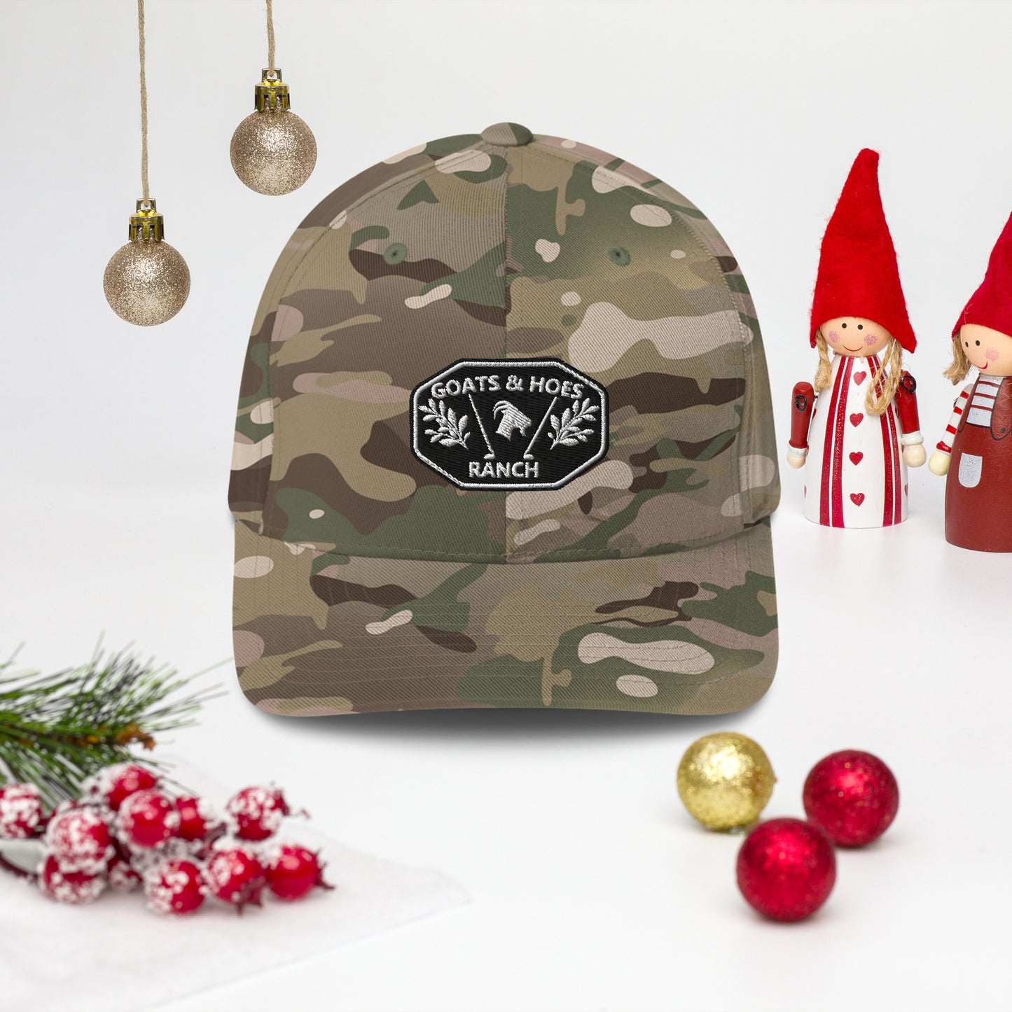 Farming Goats & Hoes Ranch Structured Twill Cap/Hat