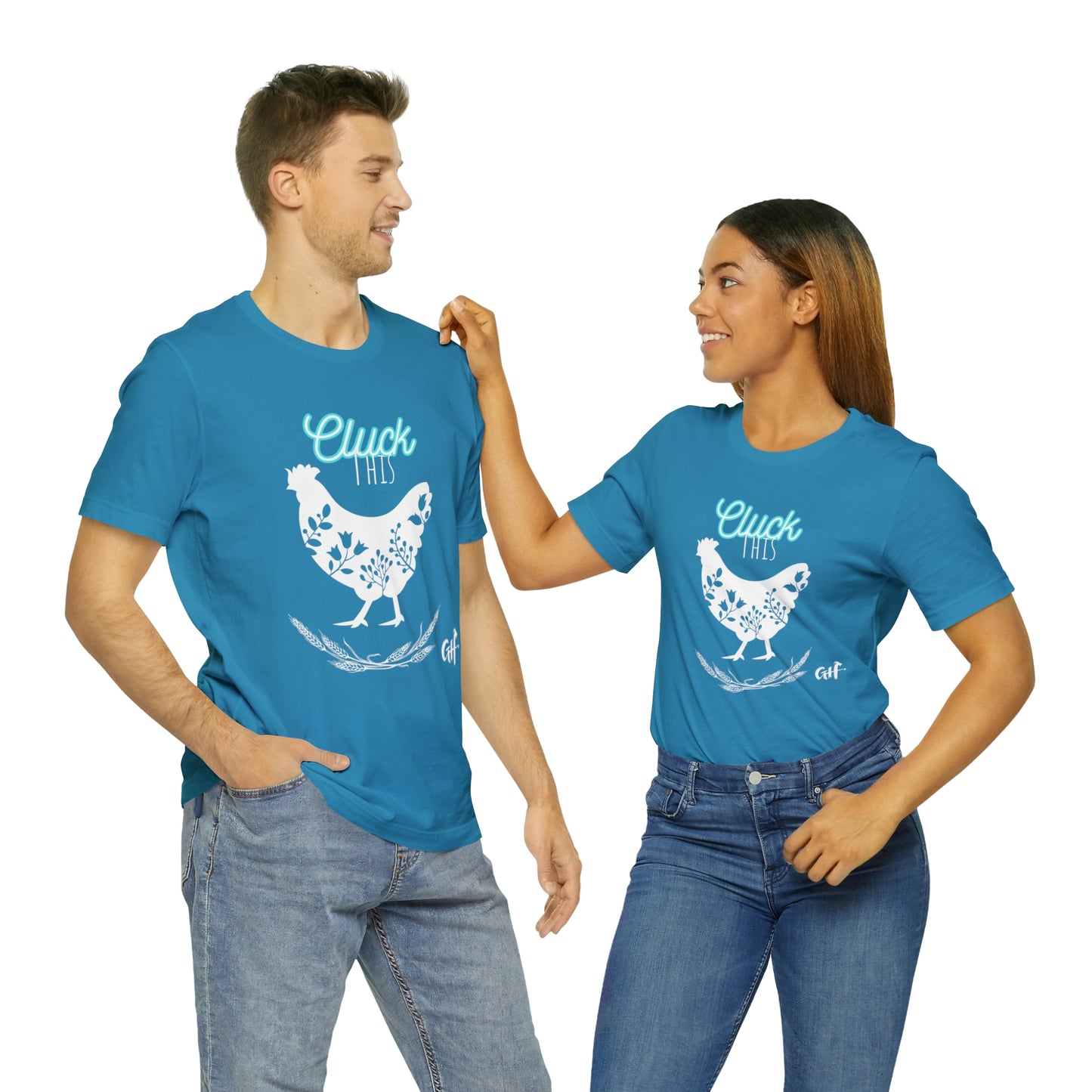 "Cluck This" One Sided Unisex Jersey Short Sleeve Tee - Printed on Front