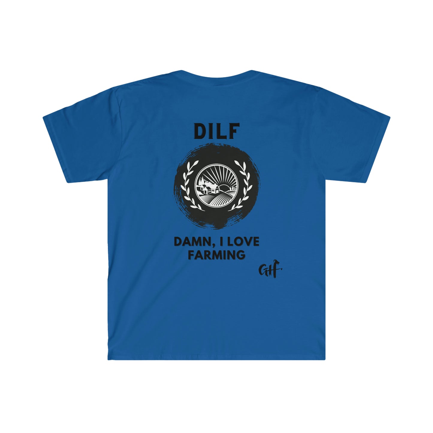 "DILF" One Sided Unisex Softstyle T-Shirt - Printed on Back