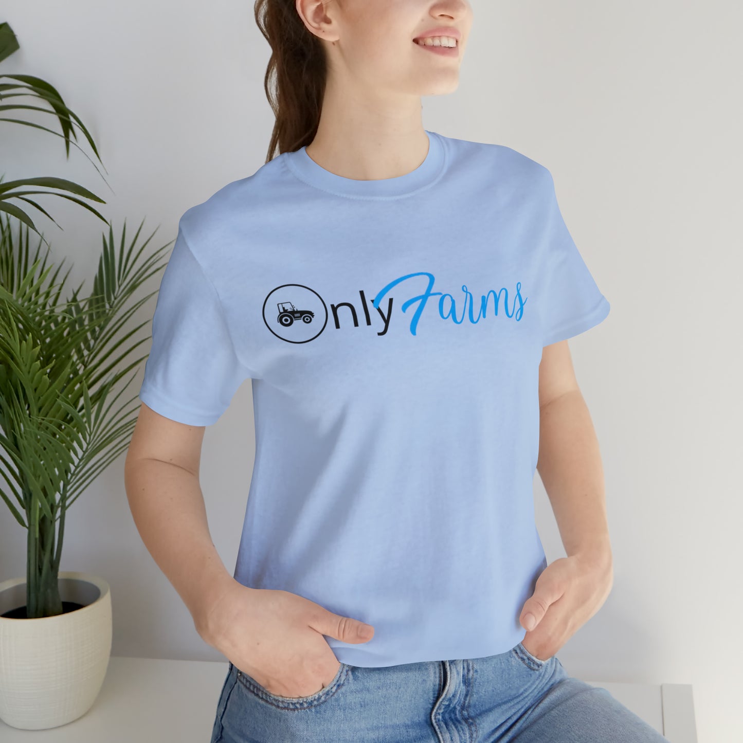 OnlyFarms One Sided Unisex Jersey Short Sleeve Tee (Printed on on Front)