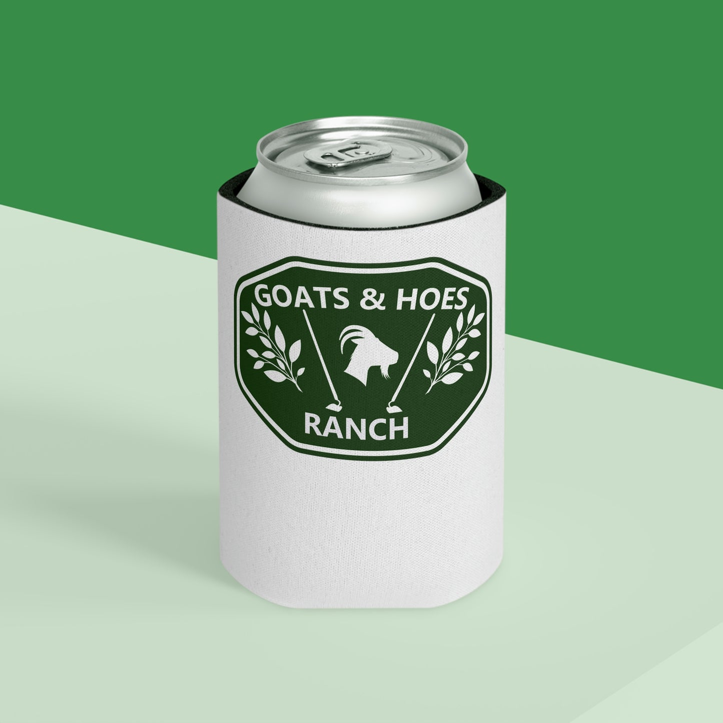 "Goats & Hoes Nice Cock" Can Cooler