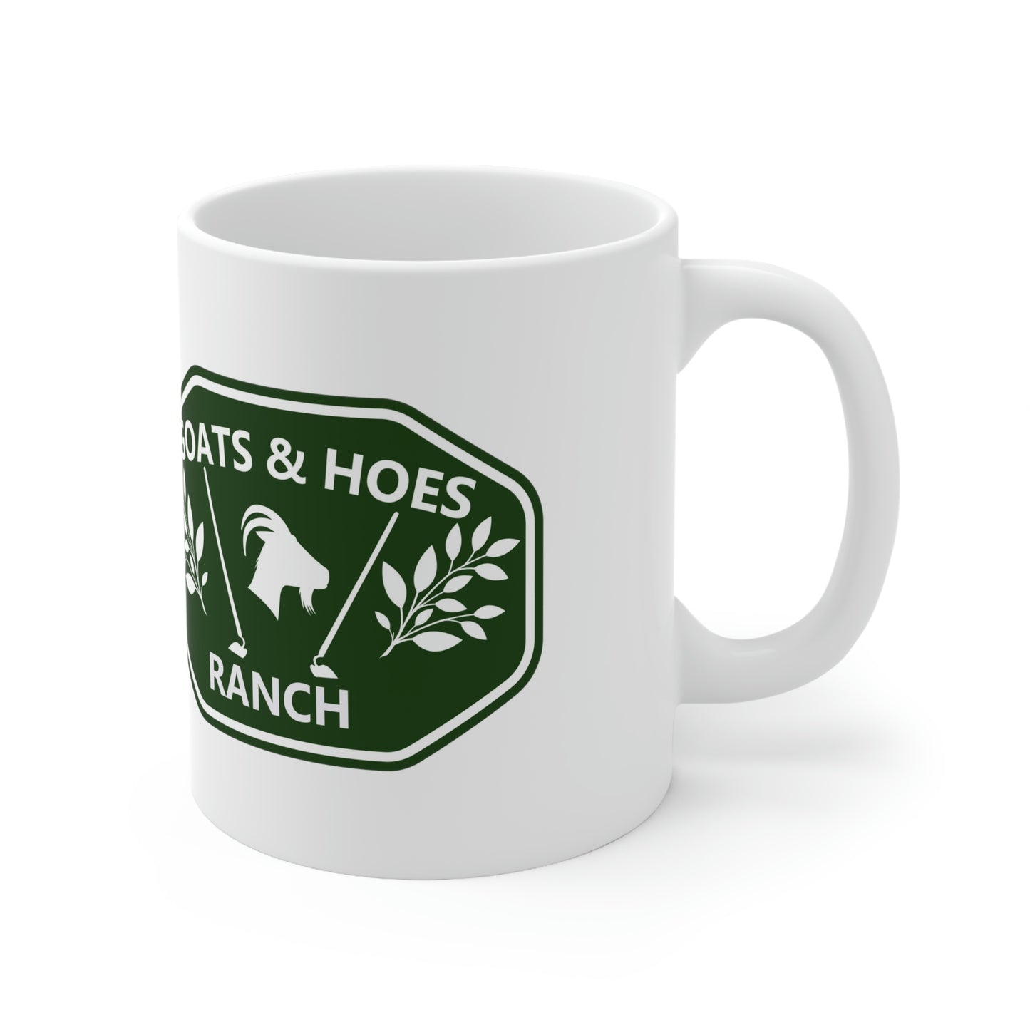 "Goats & Hoes Nice Cock" Ceramic Mug 11oz
