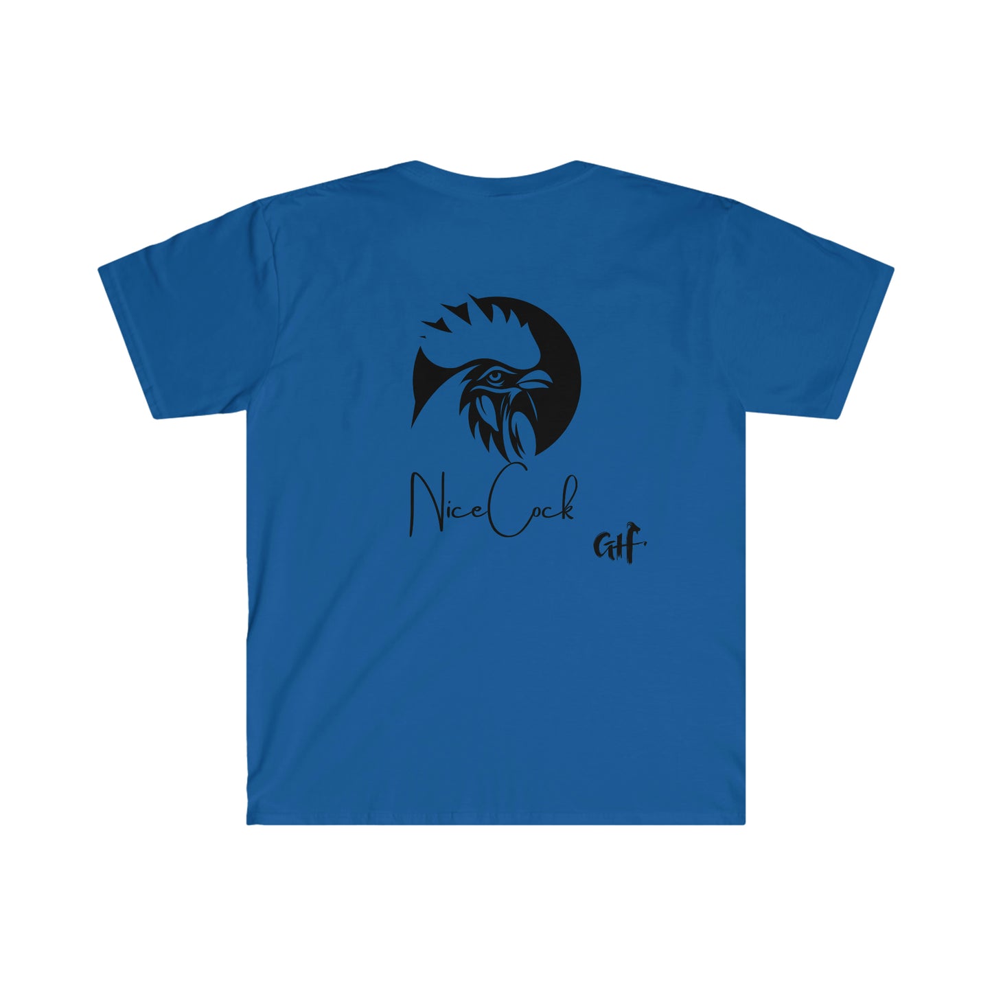 "Nice Cock" Rooster Two Sided Unisex Softstyle T-Shirt