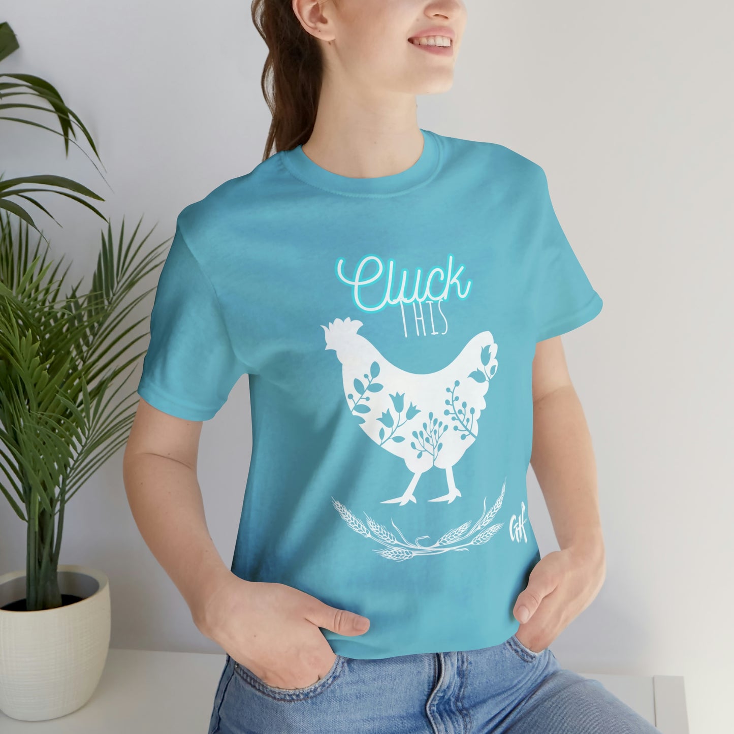"Cluck This" One Sided Unisex Jersey Short Sleeve Tee - Printed on Front