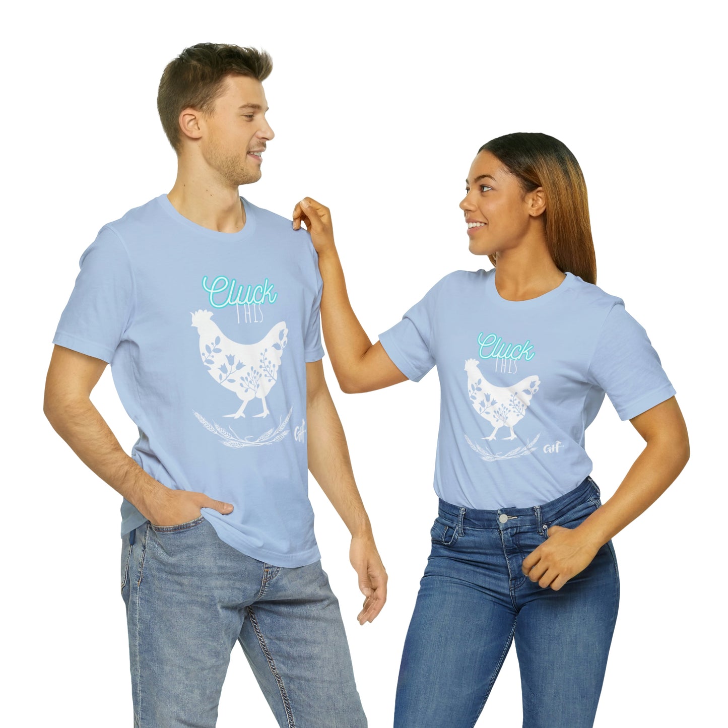 "Cluck This" One Sided Unisex Jersey Short Sleeve Tee - Printed on Front