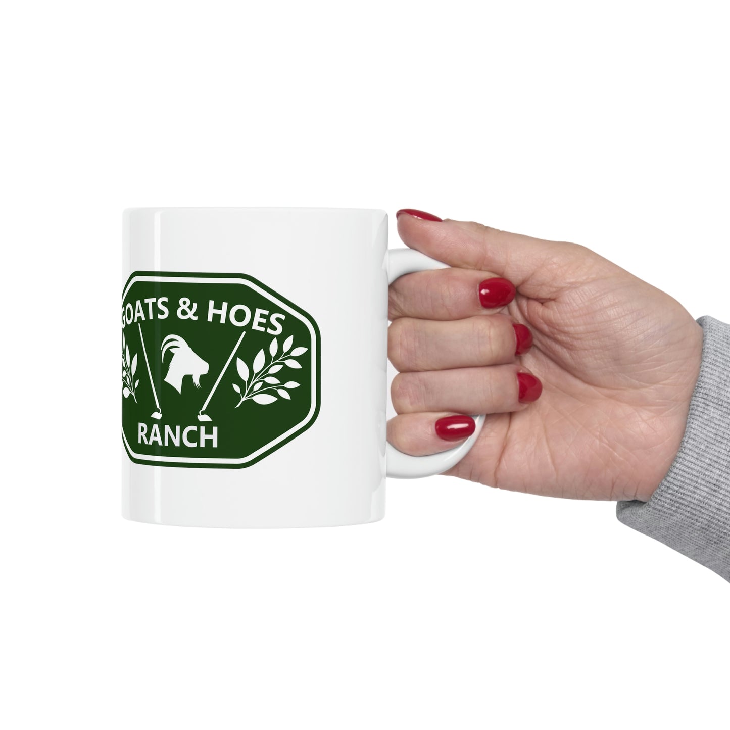 "Goats & Hoes Nice Cock" Ceramic Mug 11oz