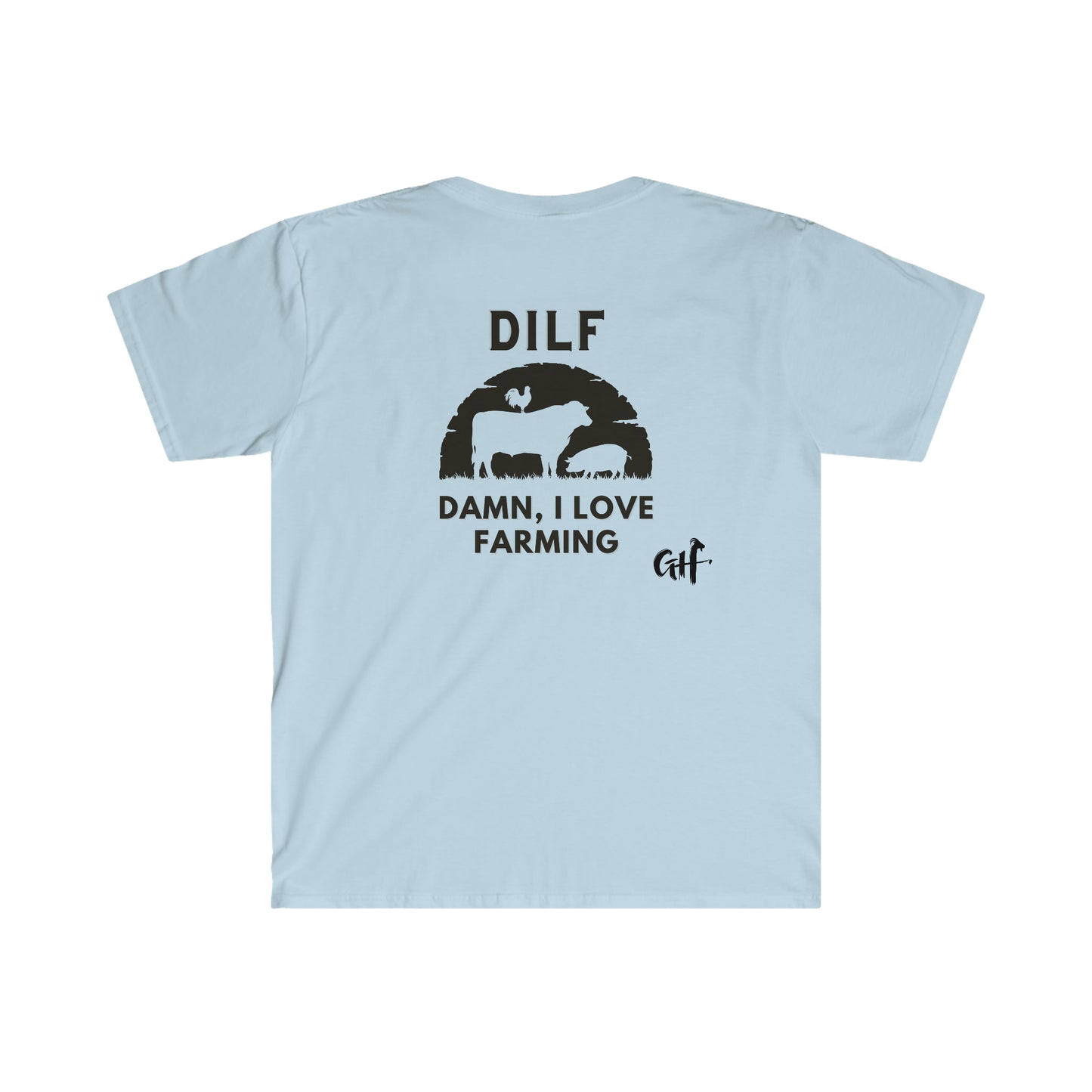 "DILF V2" One Sided Unisex Softstyle T-Shirt - Printed on Back