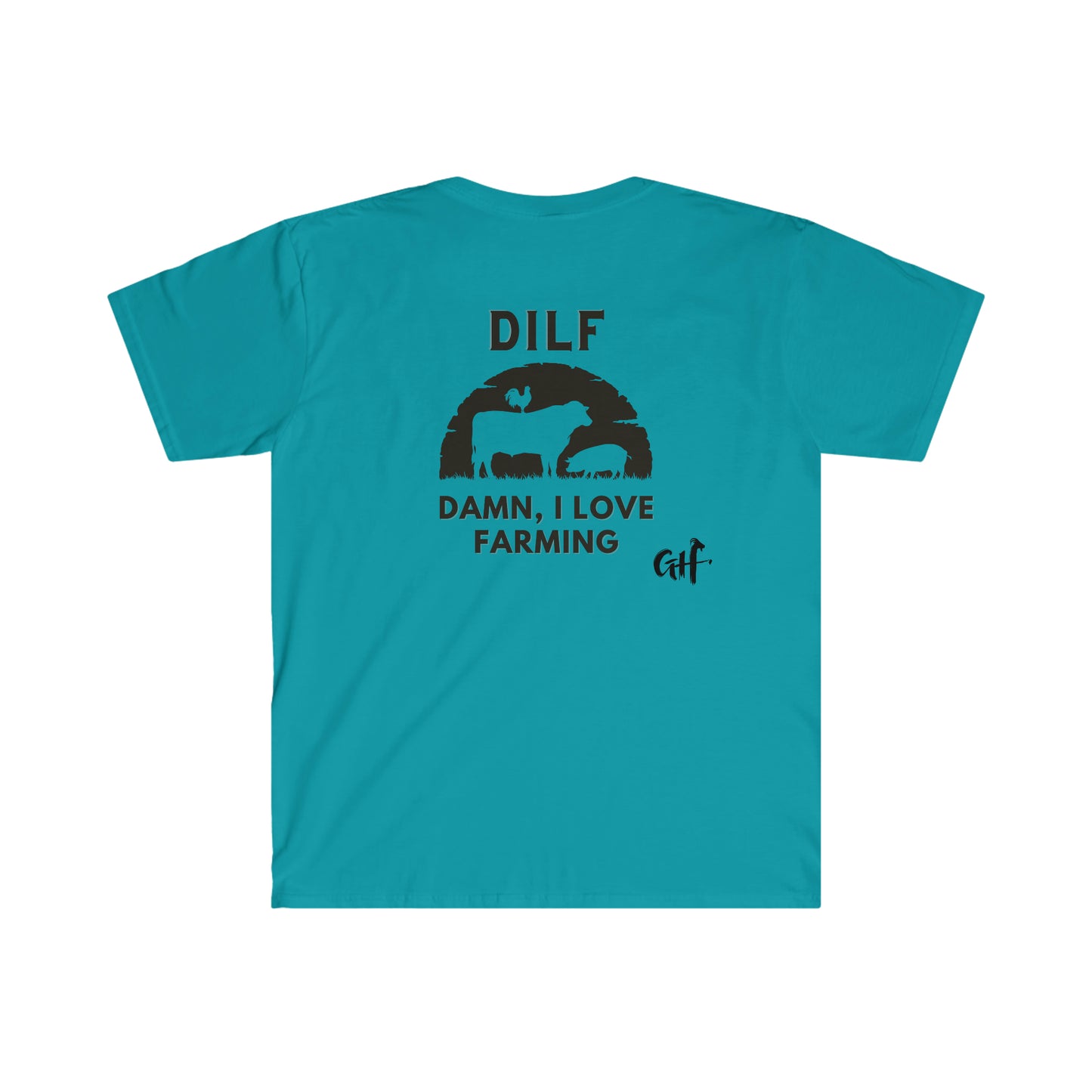 "DILF V2" One Sided Unisex Softstyle T-Shirt - Printed on Back