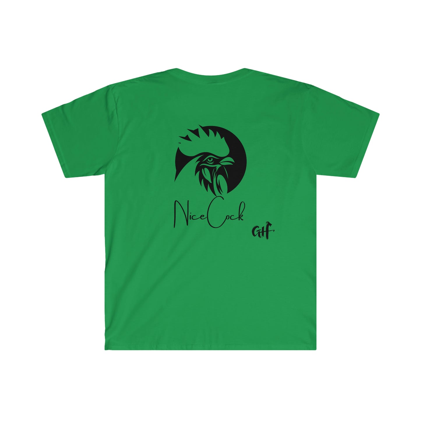 "Nice Cock" Rooster Two Sided Unisex Softstyle T-Shirt