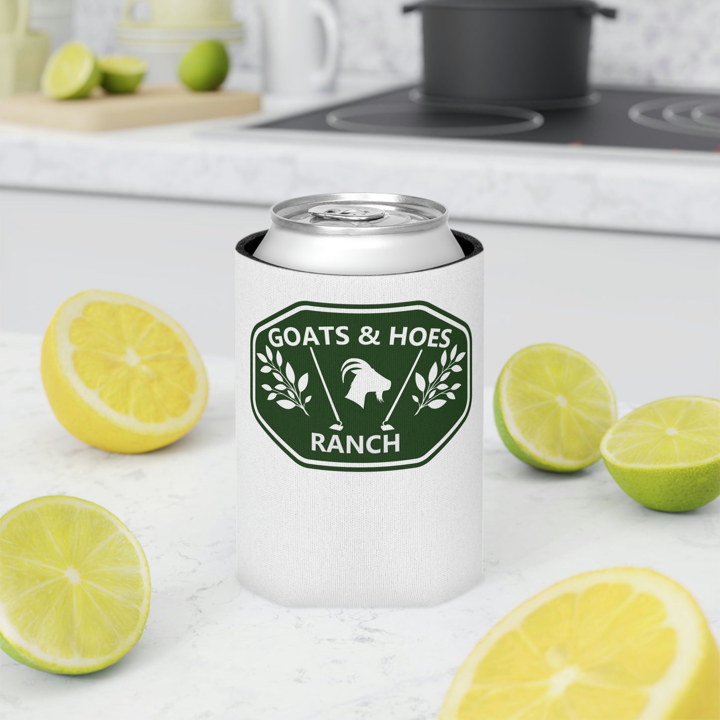 "Goats & Hoes Nice Cock" Can Cooler