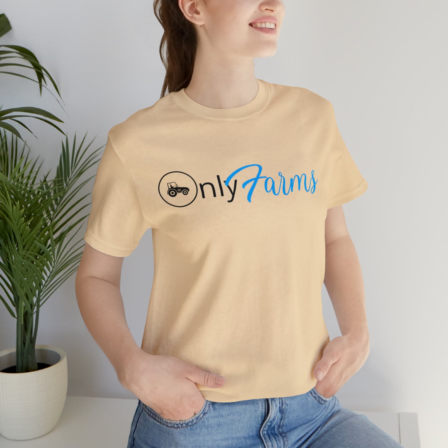 OnlyFarms One Sided Unisex Jersey Short Sleeve Tee (Printed on on Front)