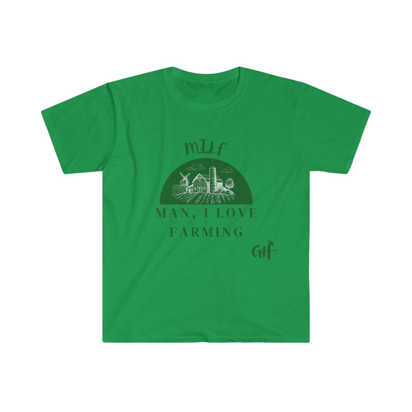 "MILF" One Sided Unisex Softstyle T-Shirt- Printed on Front