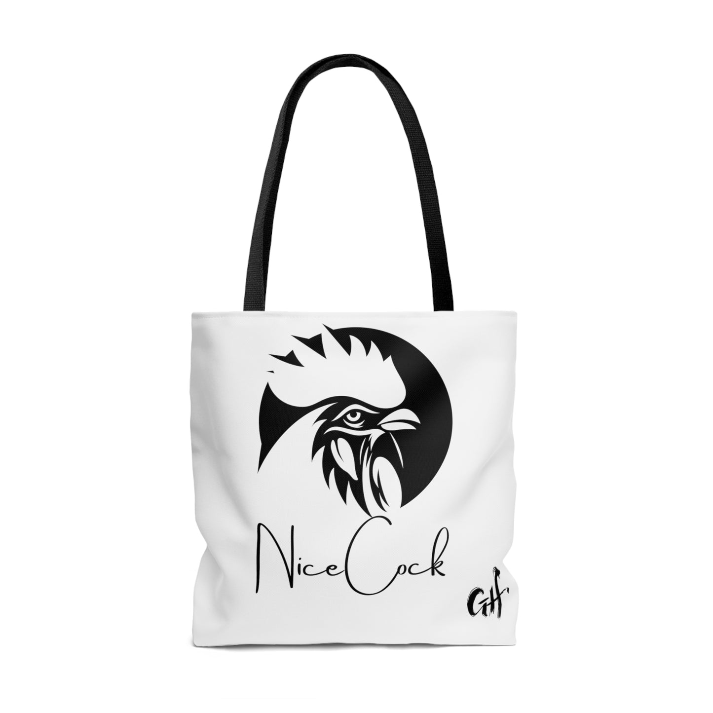 Goats & Hoes "Nice Cock" Tote Bag Rooster Design