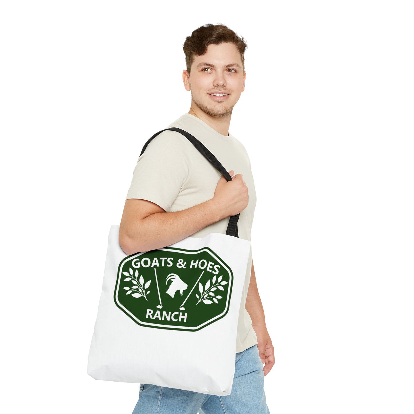 Goats & Hoes "Nice Cock" Tote Bag Rooster Design