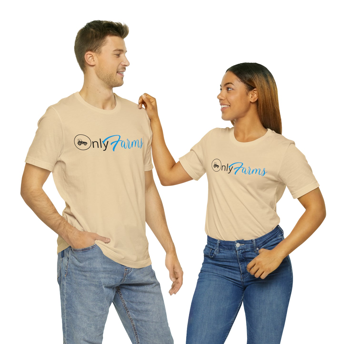 OnlyFarms One Sided Unisex Jersey Short Sleeve Tee (Printed on on Front)