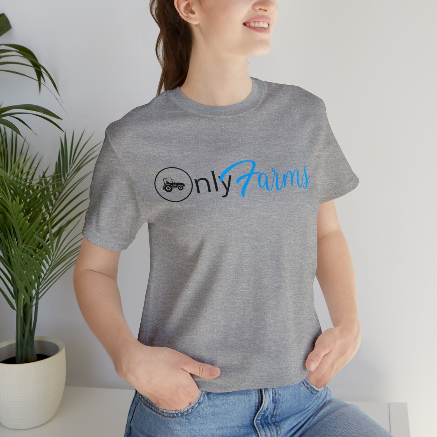 OnlyFarms One Sided Unisex Jersey Short Sleeve Tee (Printed on on Front)