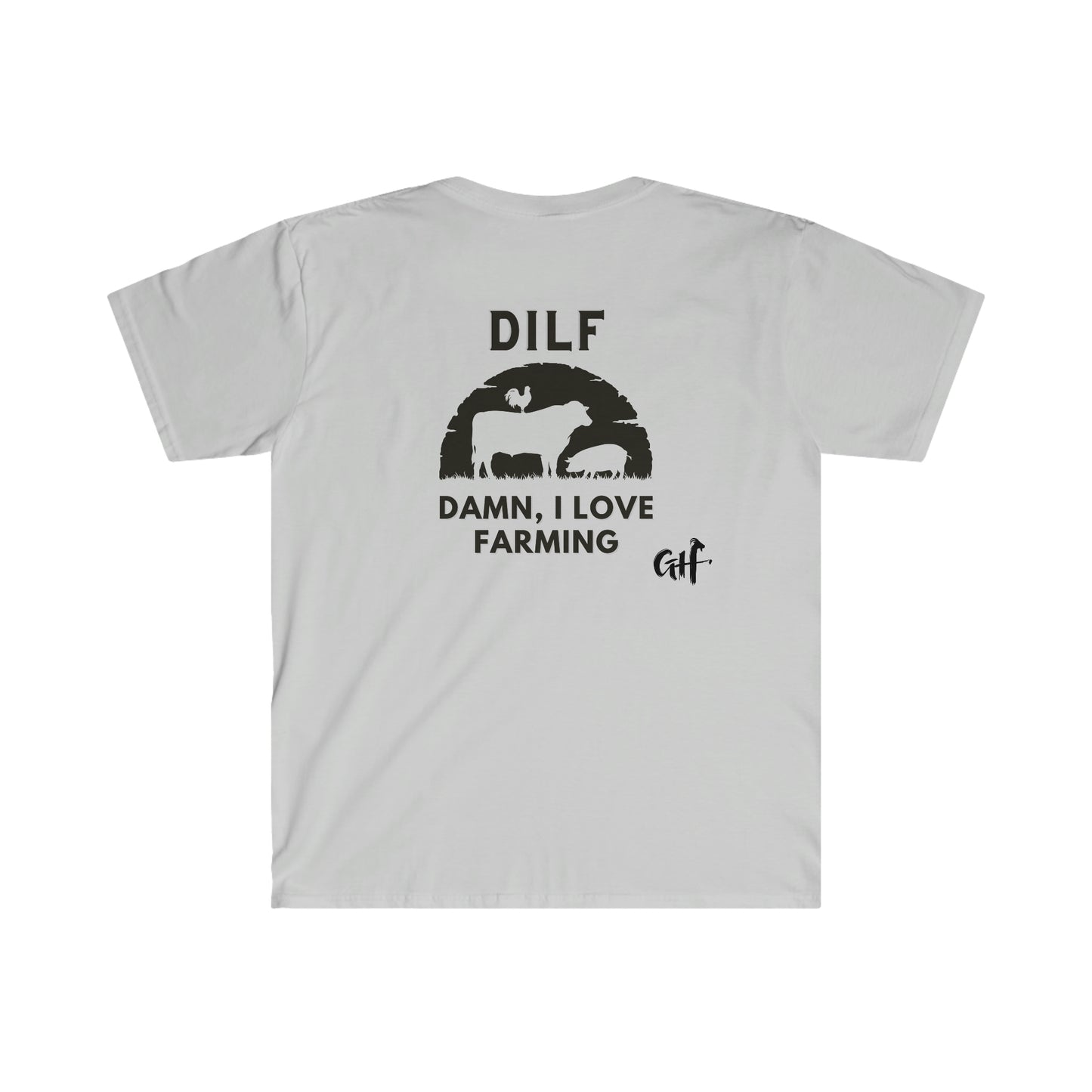"DILF V2" One Sided Unisex Softstyle T-Shirt - Printed on Back