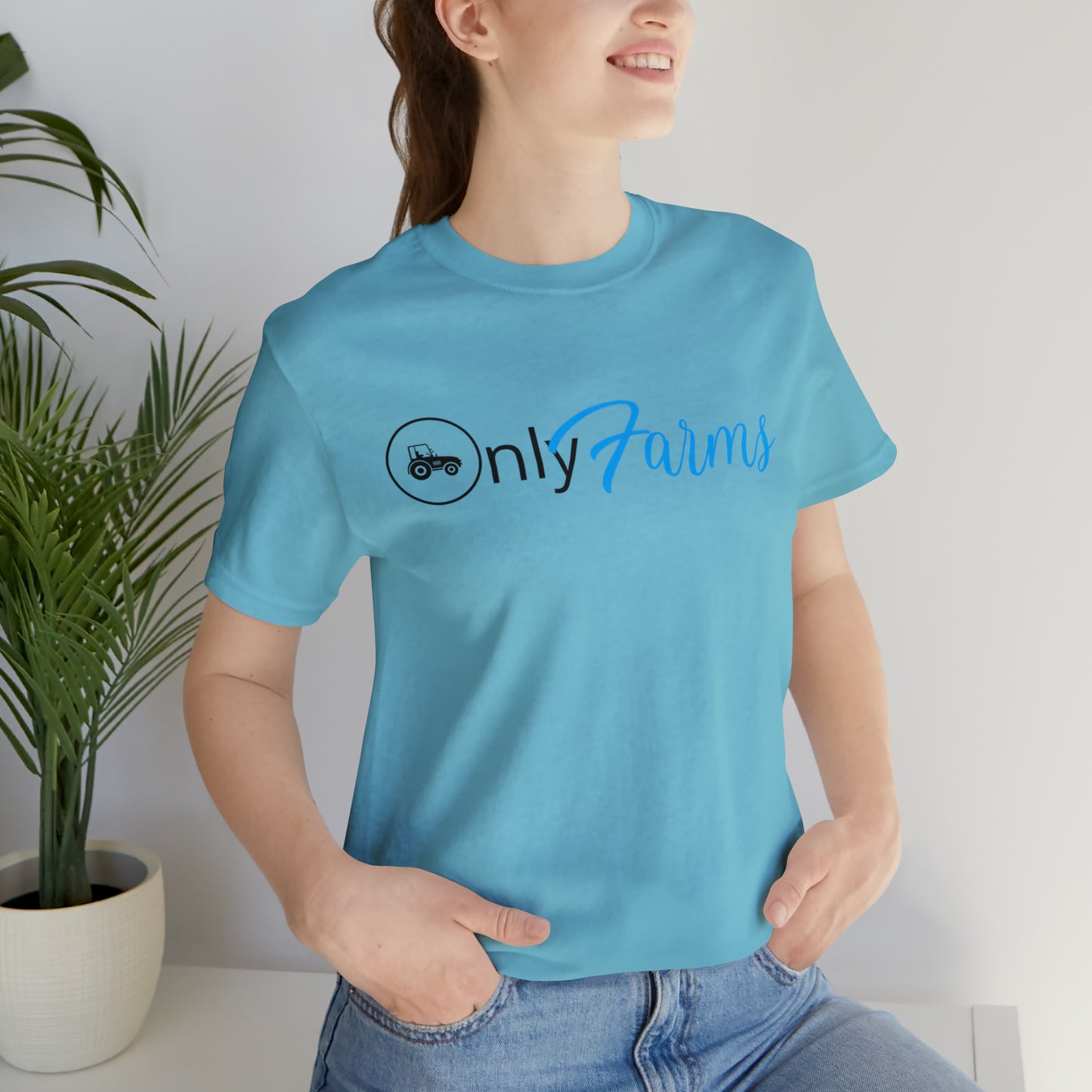 OnlyFarms One Sided Unisex Jersey Short Sleeve Tee (Printed on on Front)