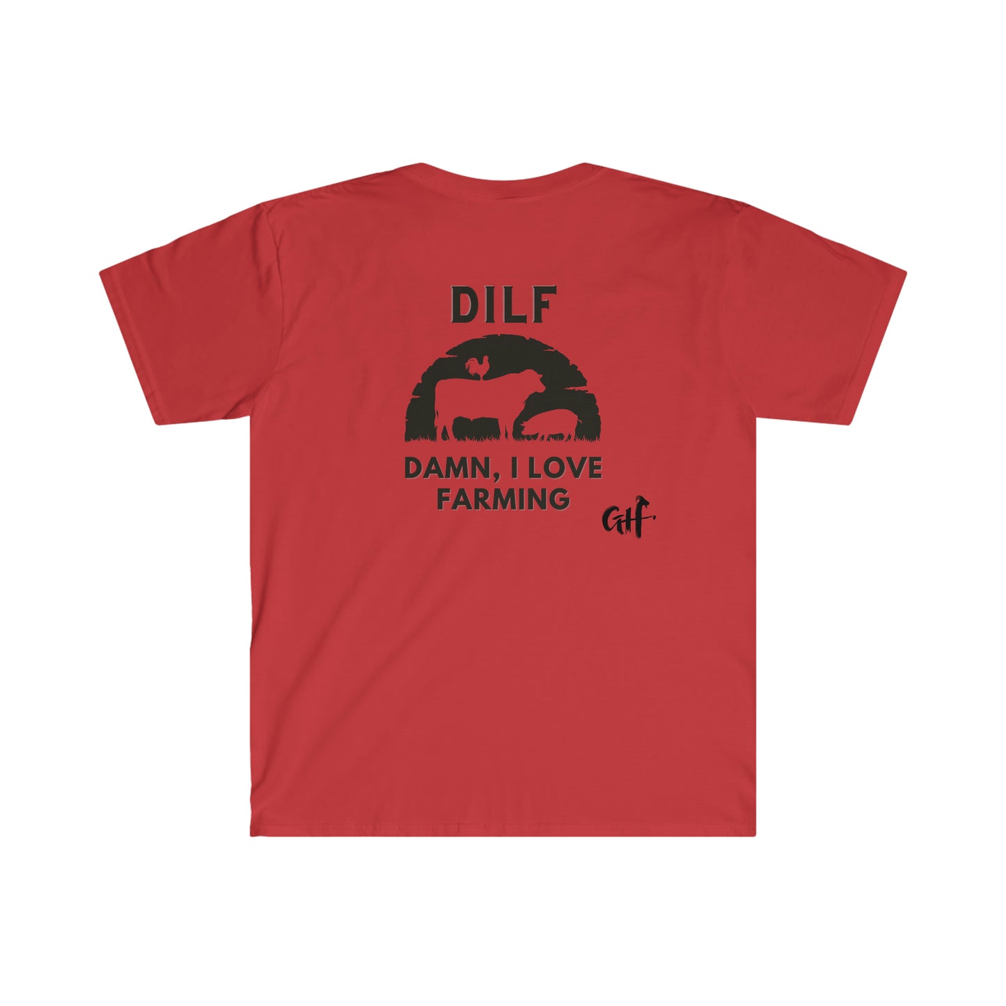 "DILF V2" One Sided Unisex Softstyle T-Shirt - Printed on Back