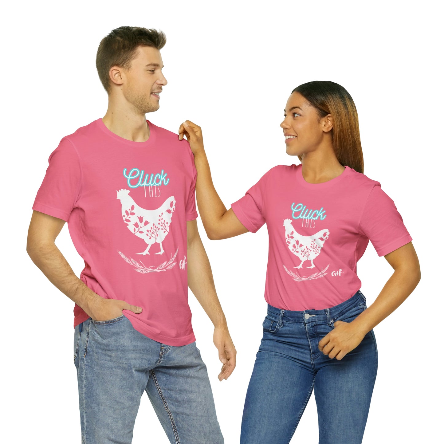 "Cluck This" One Sided Unisex Jersey Short Sleeve Tee - Printed on Front