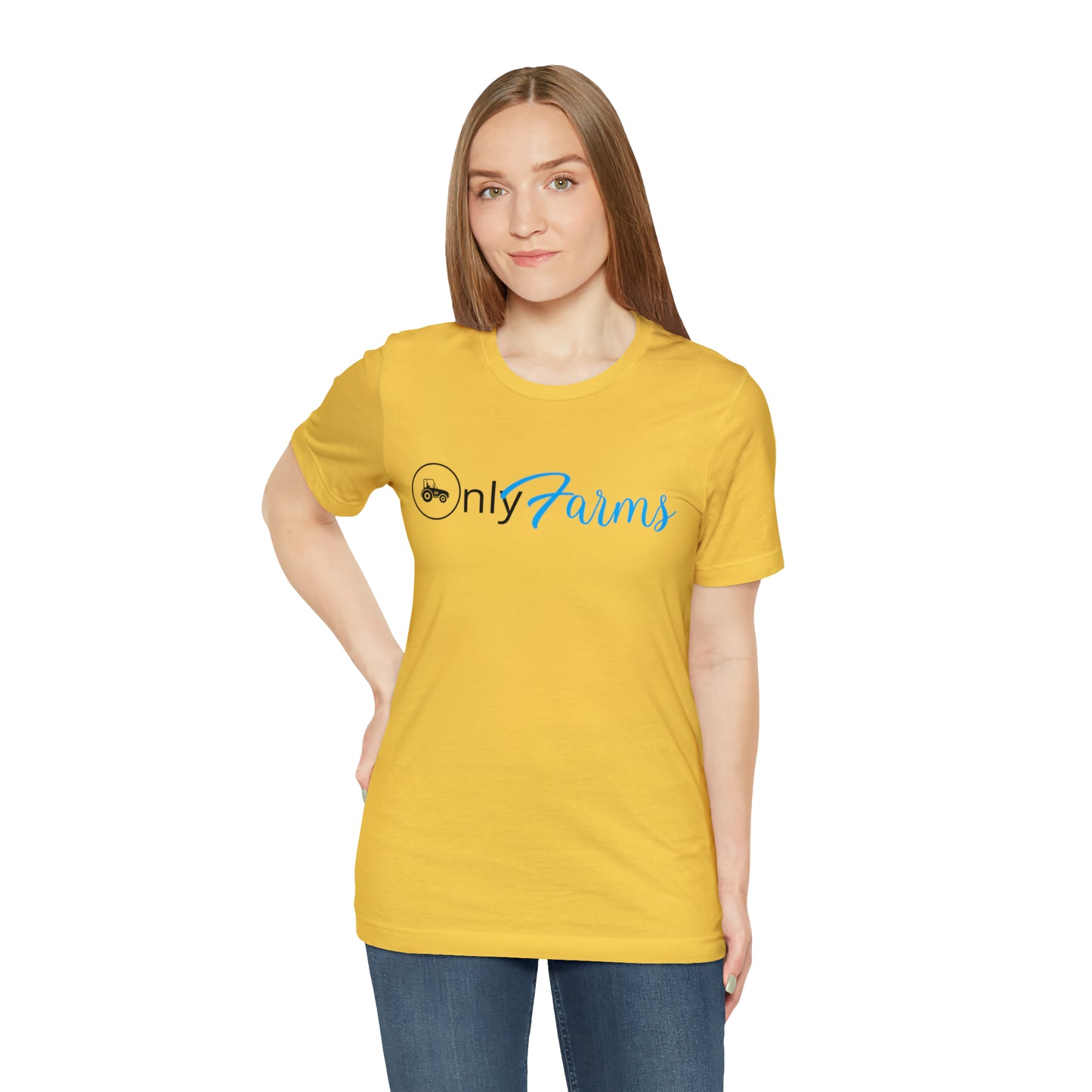 OnlyFarms One Sided Unisex Jersey Short Sleeve Tee (Printed on on Front)