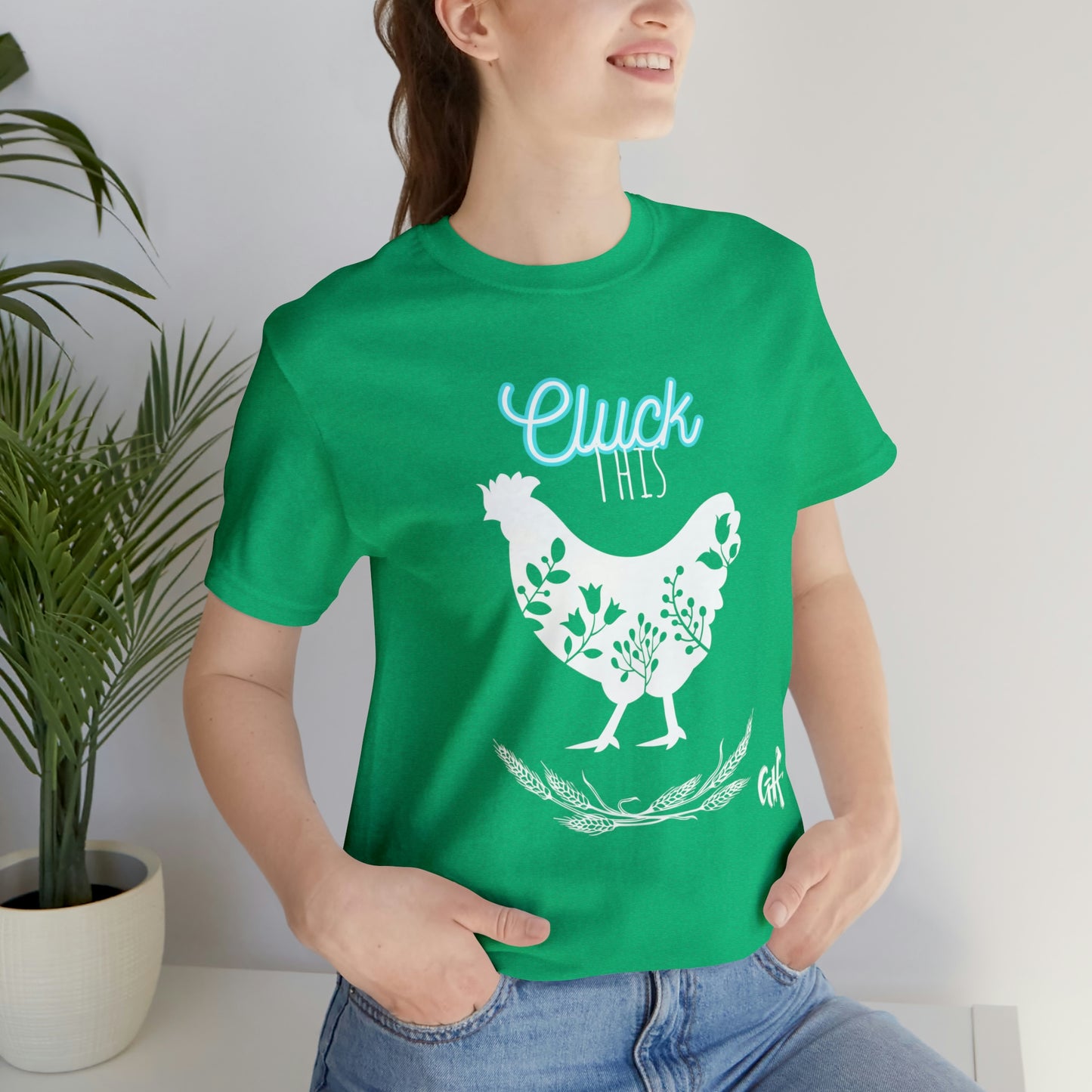 "Cluck This" One Sided Unisex Jersey Short Sleeve Tee - Printed on Front