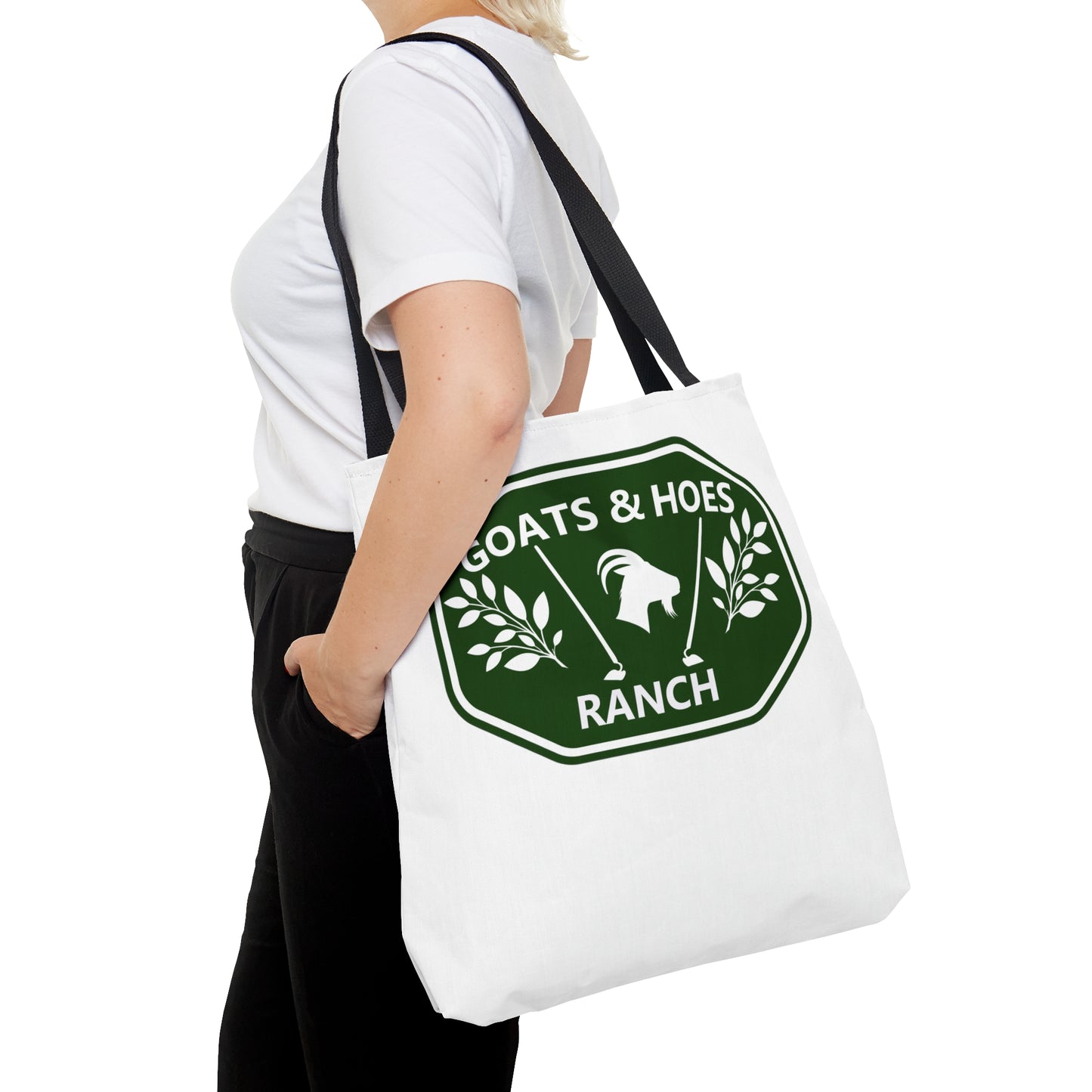 Goats & Hoes "Nice Cock" Tote Bag Rooster Design