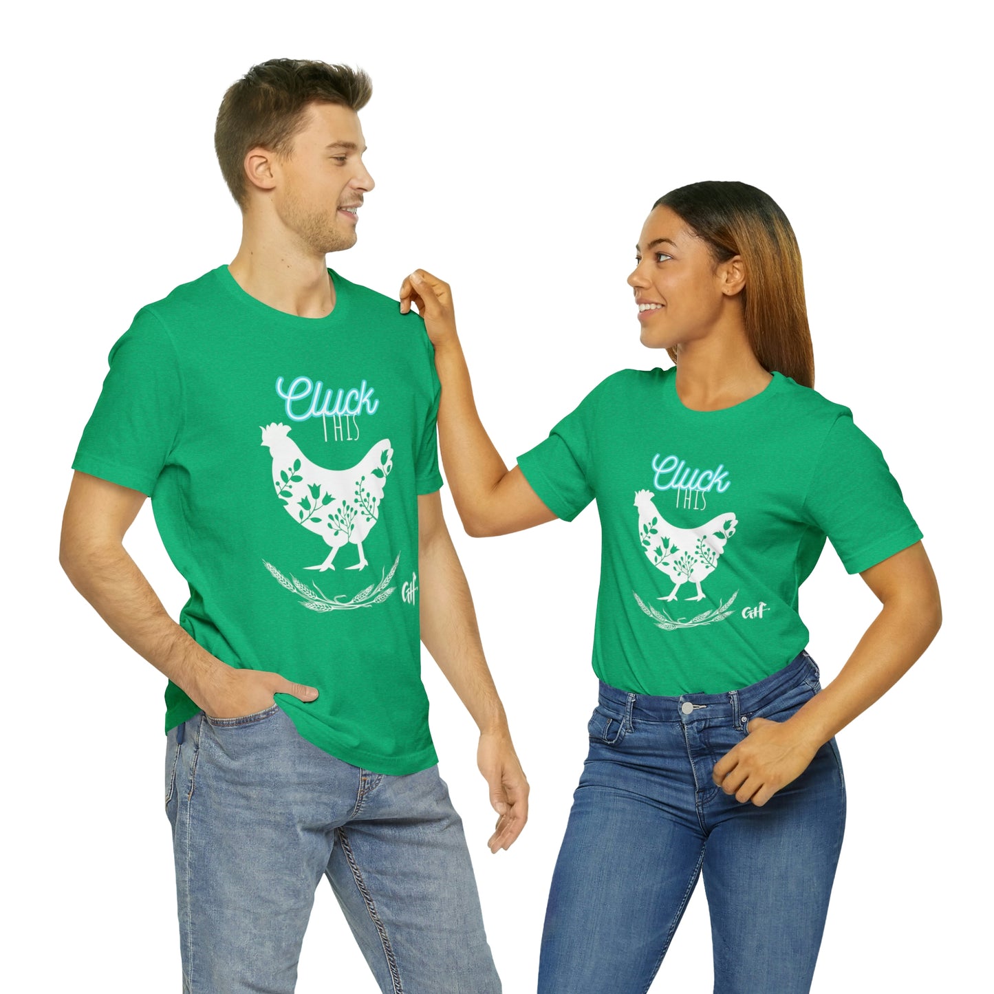 "Cluck This" One Sided Unisex Jersey Short Sleeve Tee - Printed on Front