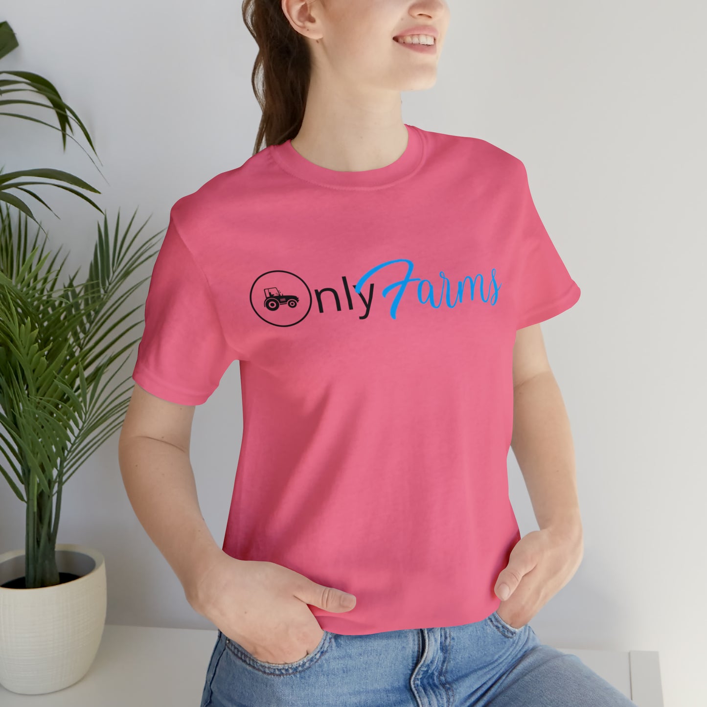 OnlyFarms One Sided Unisex Jersey Short Sleeve Tee (Printed on on Front)