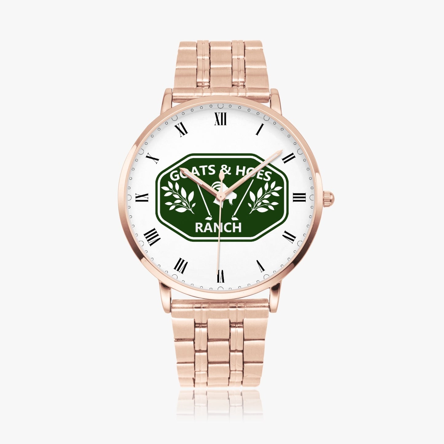 Goats and Hoes Ranch Steel Watch