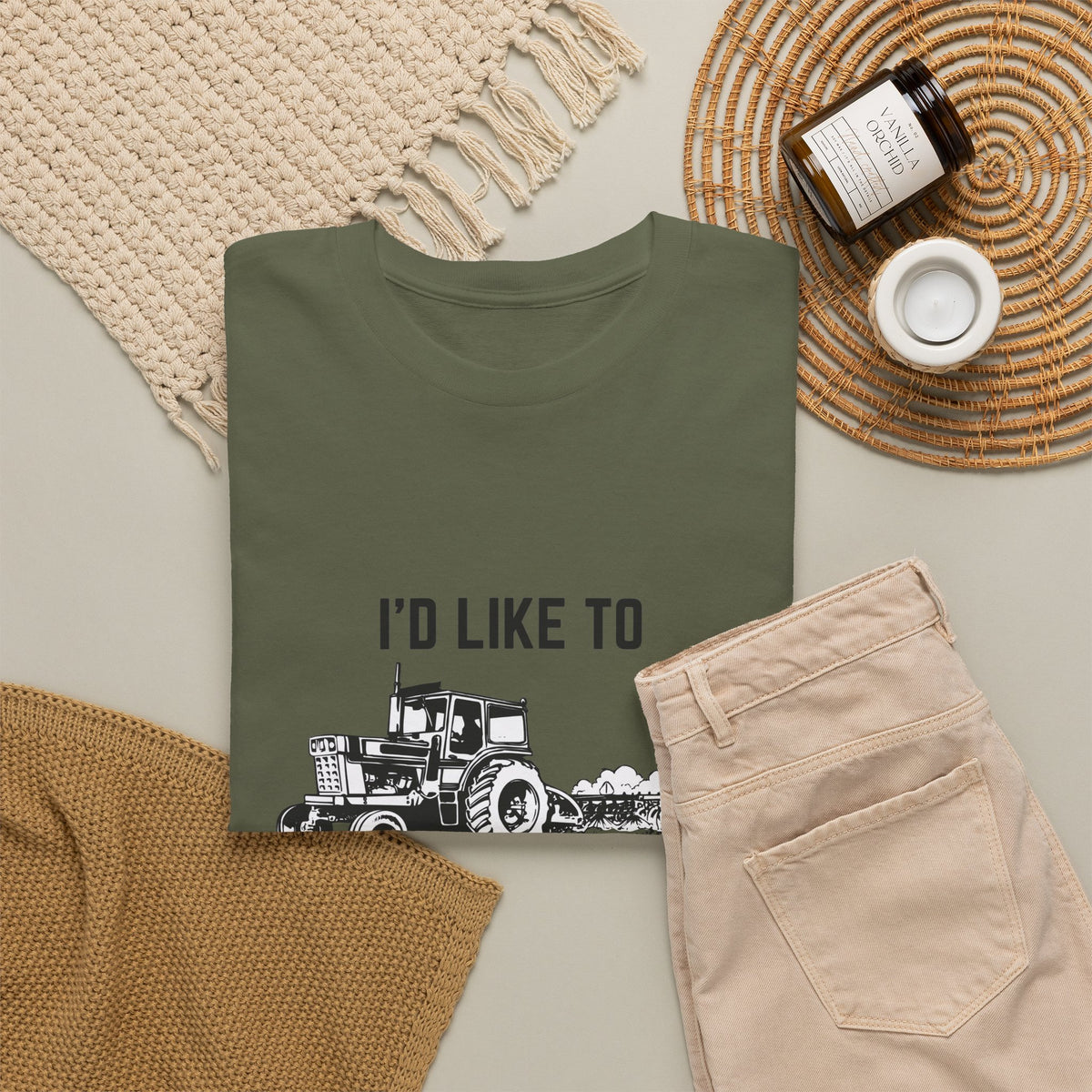 I’d Like to Plow Your Field Funny Tractor T-Shirt