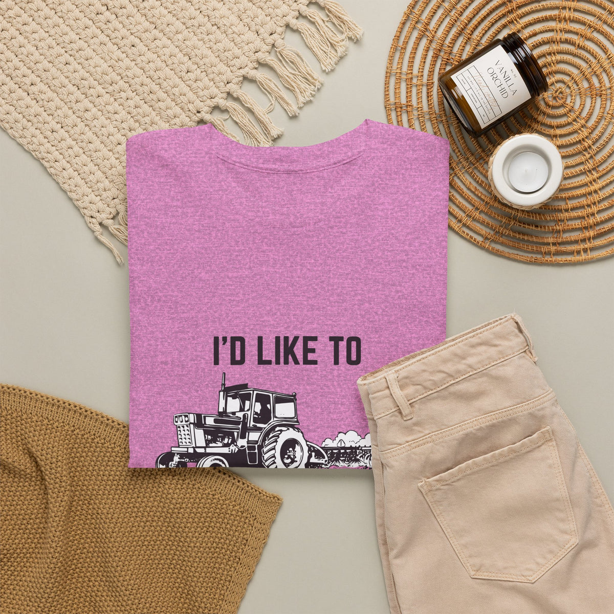 I’d Like to Plow Your Field Funny Tractor T-Shirt