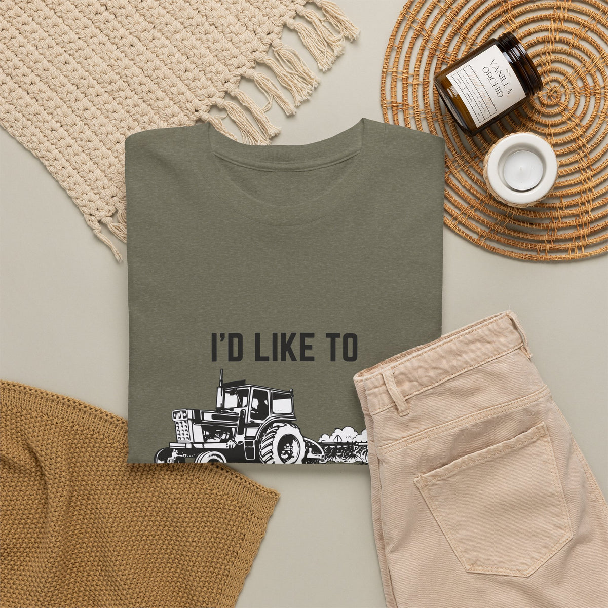 I’d Like to Plow Your Field Funny Tractor T-Shirt
