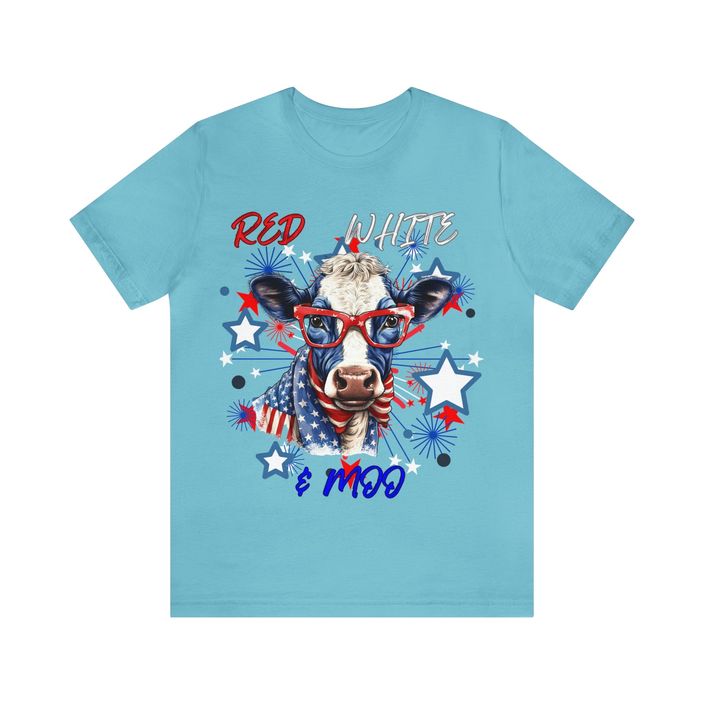 Red White & Moo One Sided Unisex Jersey Short Sleeve Tee (Printed on front)