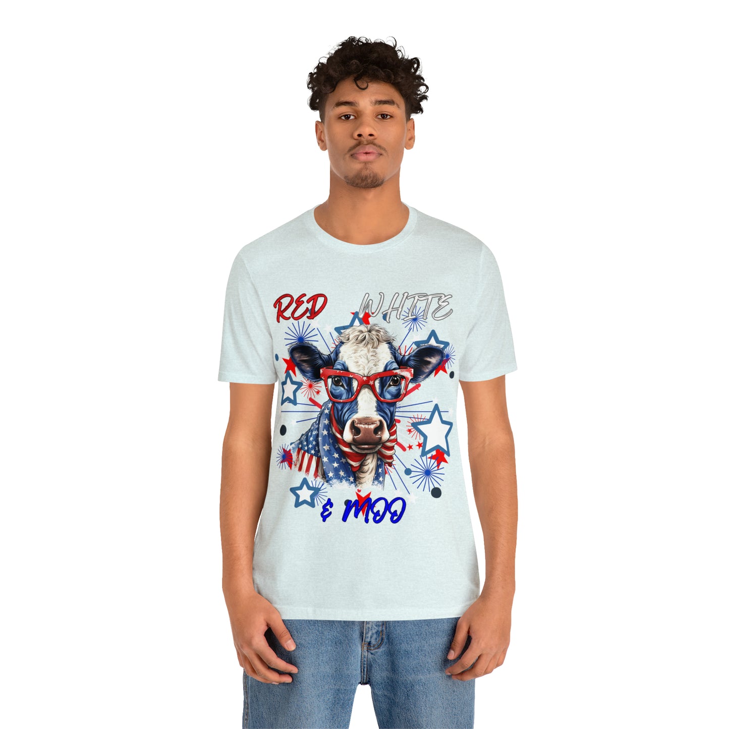 Red White & Moo One Sided Unisex Jersey Short Sleeve Tee (Printed on front)