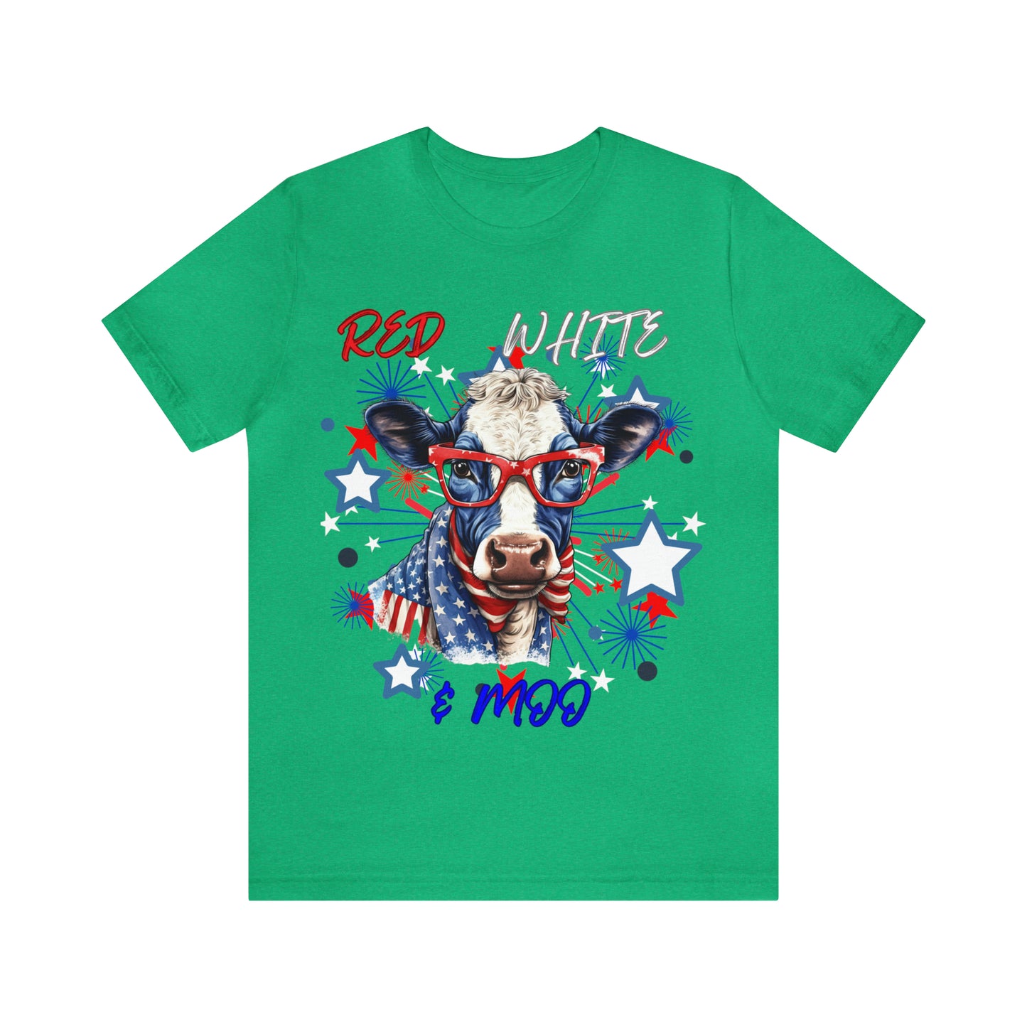 Red White & Moo One Sided Unisex Jersey Short Sleeve Tee (Printed on front)