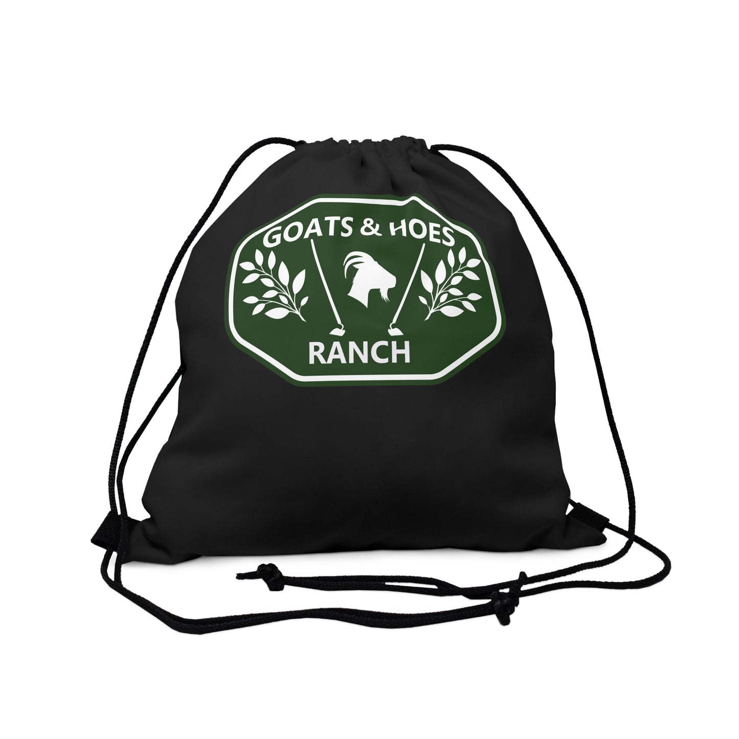 Goats & Hoes Ranch Outdoor Drawstring Bag