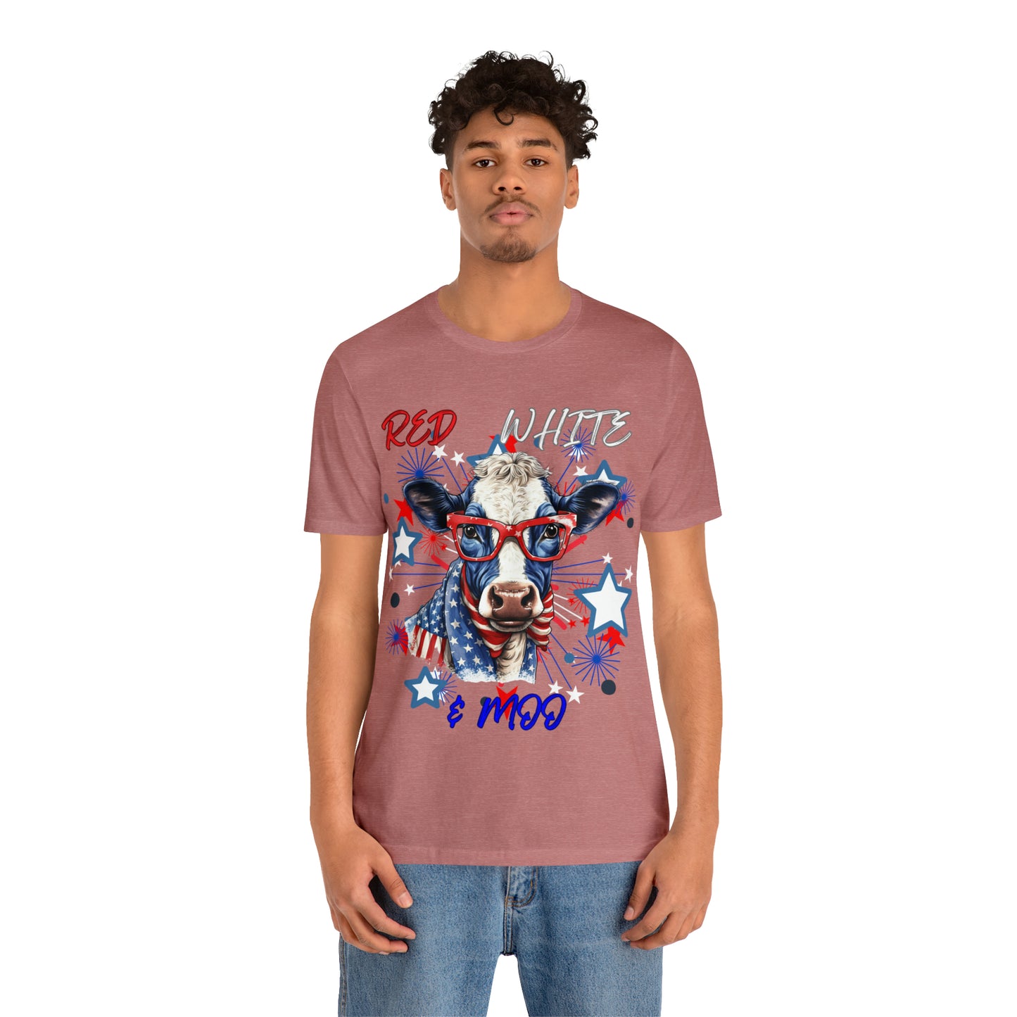 Red White & Moo One Sided Unisex Jersey Short Sleeve Tee (Printed on front)