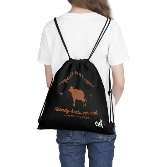 G & H Ranch Outdoor Drawstring Bag "Nobody beats our meat"