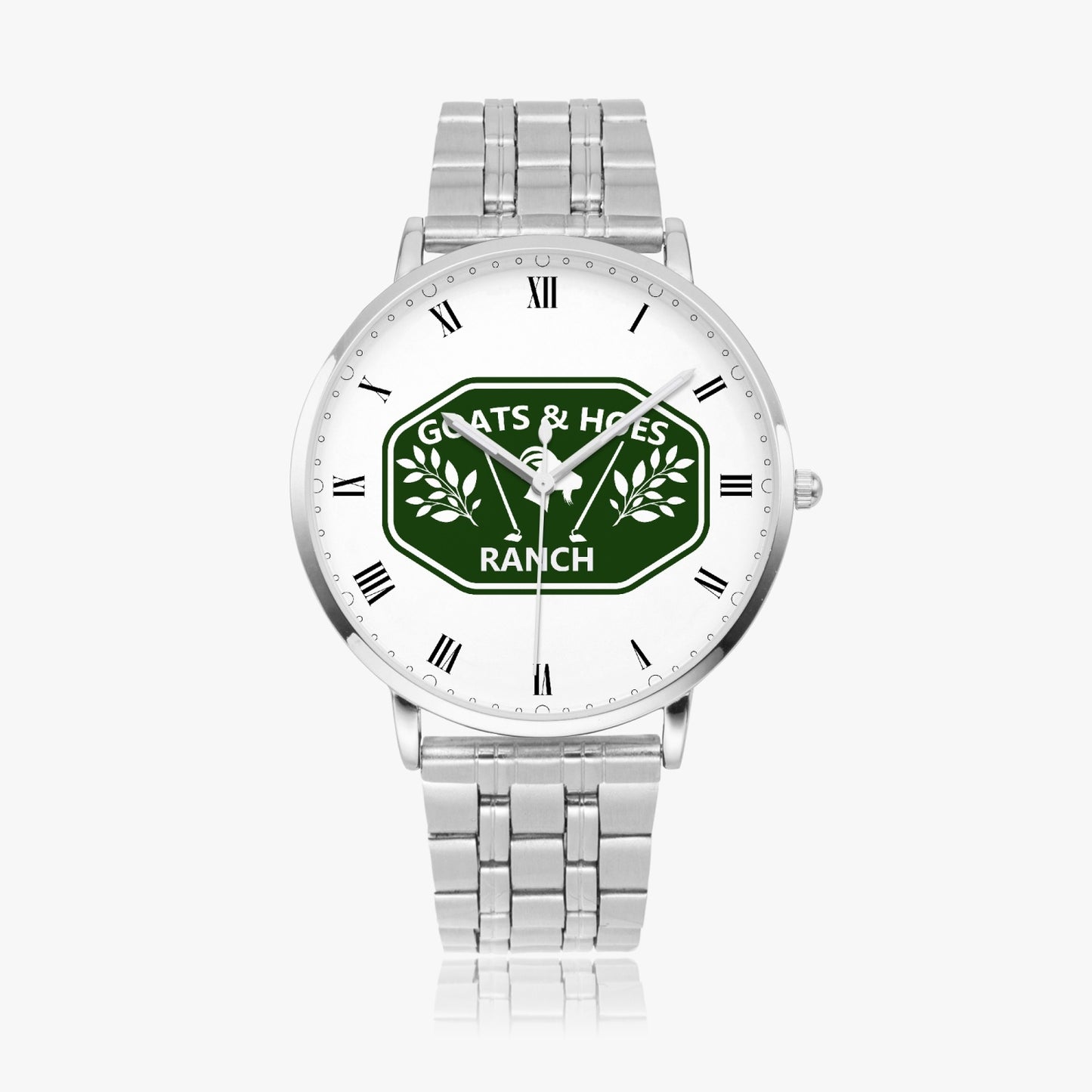 Goats and Hoes Ranch Steel Watch