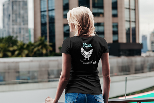 "Cluck This" One Sided Women's Softstyle Tee - Printed on Front