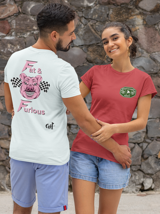 "Fat & Furious" Two Sided Unisex Jersey Short Sleeve Tee