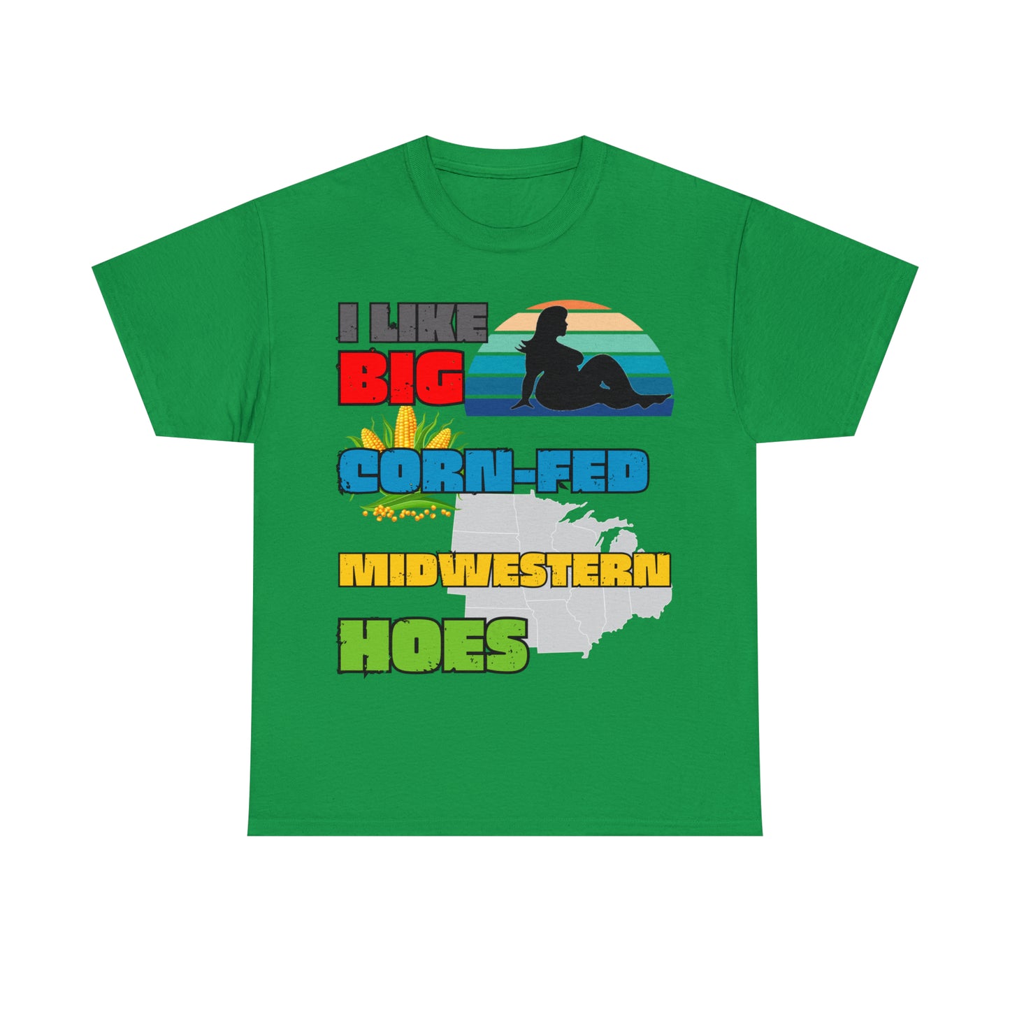 Midwestern Hoes Gildan 5000 Unisex Heavy Cotton Tee (Printed on front)