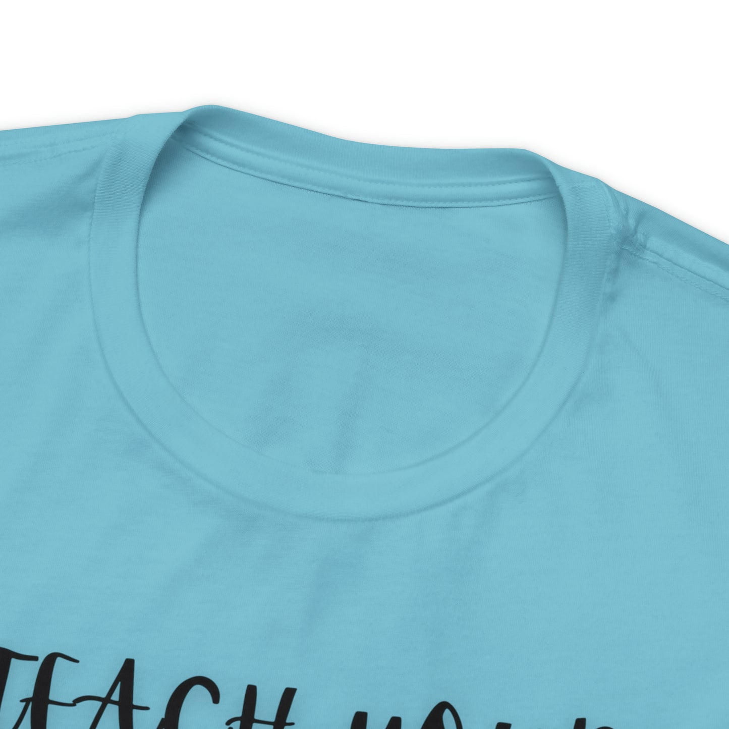 Teach your Children to Love Horses One Sided Unisex Jersey Short Sleeve Tee (Printed on front)