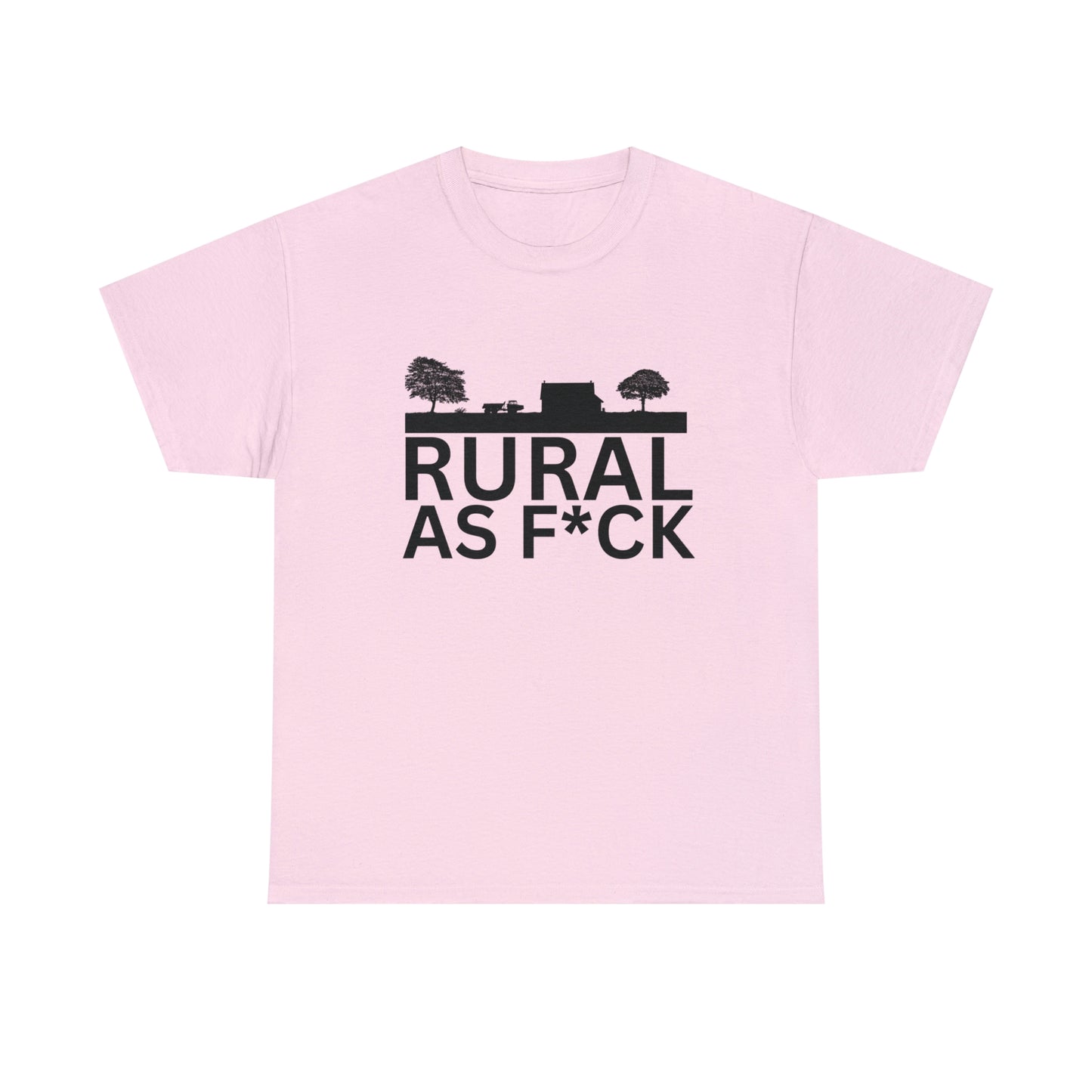 "Rural AF" One sided Gildan 5000 Unisex Heavy Cotton Tee (Printed on Front)