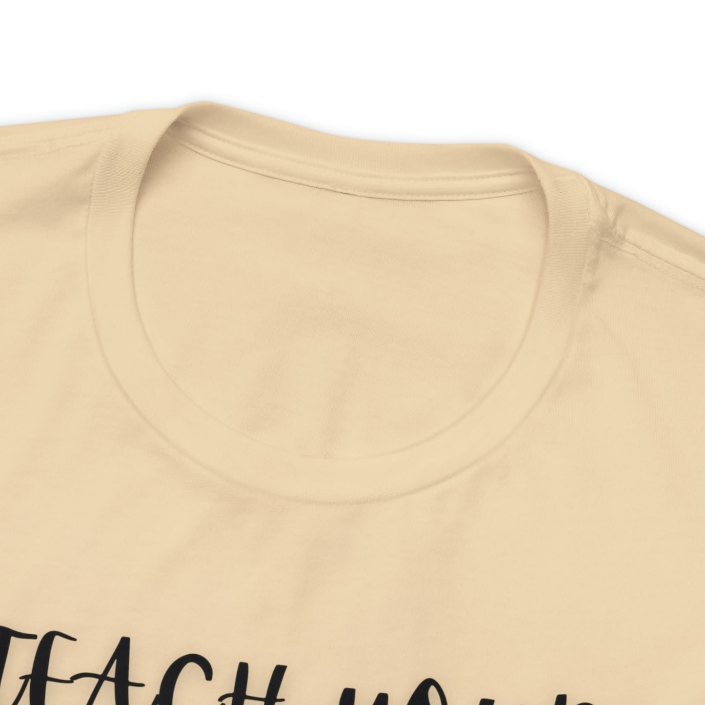 Teach your Children to Love Horses One Sided Unisex Jersey Short Sleeve Tee (Printed on front)