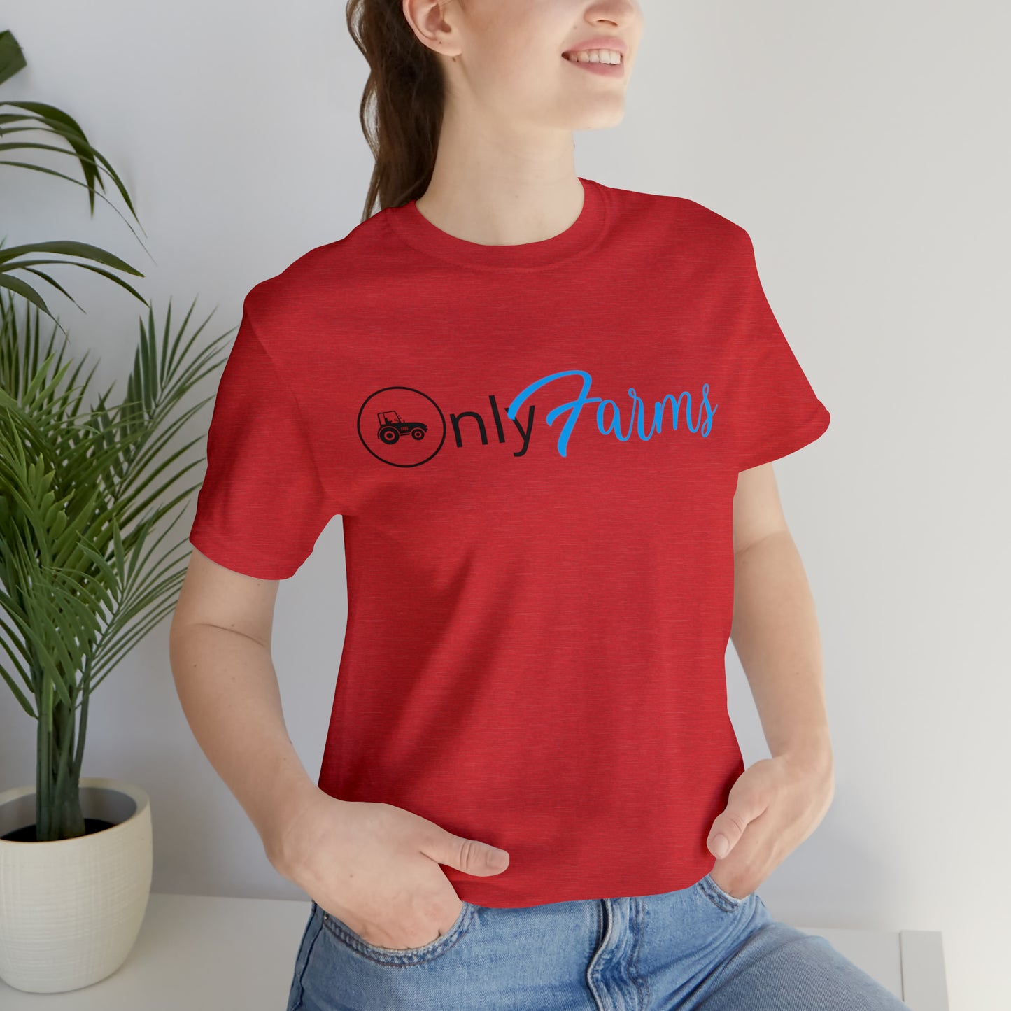 OnlyFarms One Sided Unisex Jersey Short Sleeve Tee (Printed on on Front)